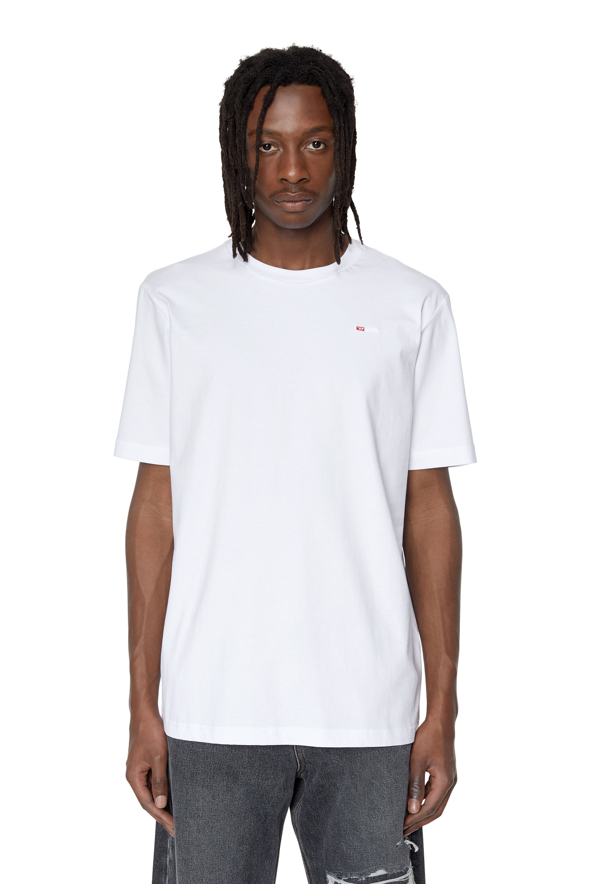 T JUST MICRODIV Uomo T shirt con micro logo ricamato Diesel