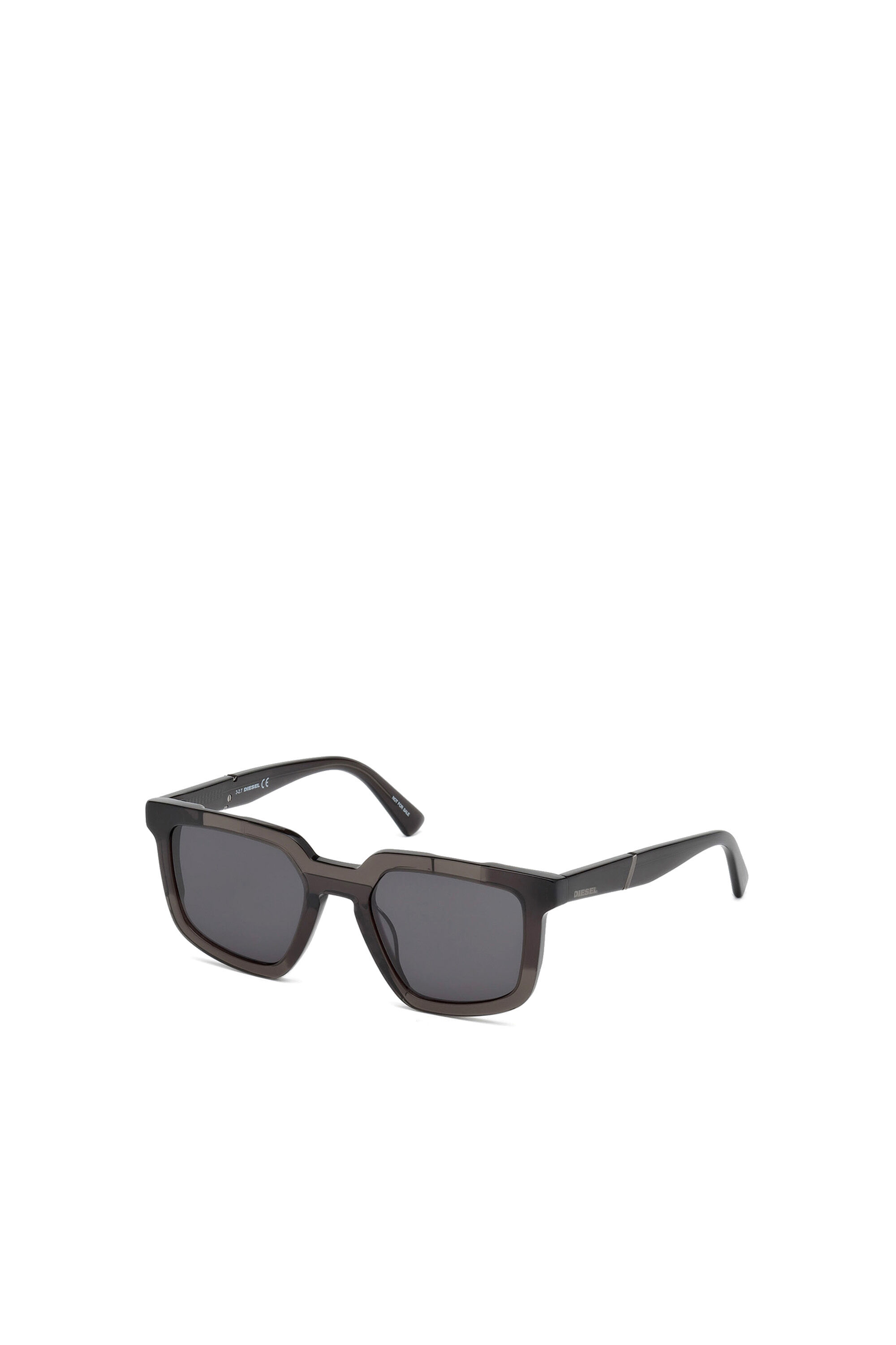 Diesel - DL0271, Occhiali maschili dalla forma squadrata Uomo in Nero - 2