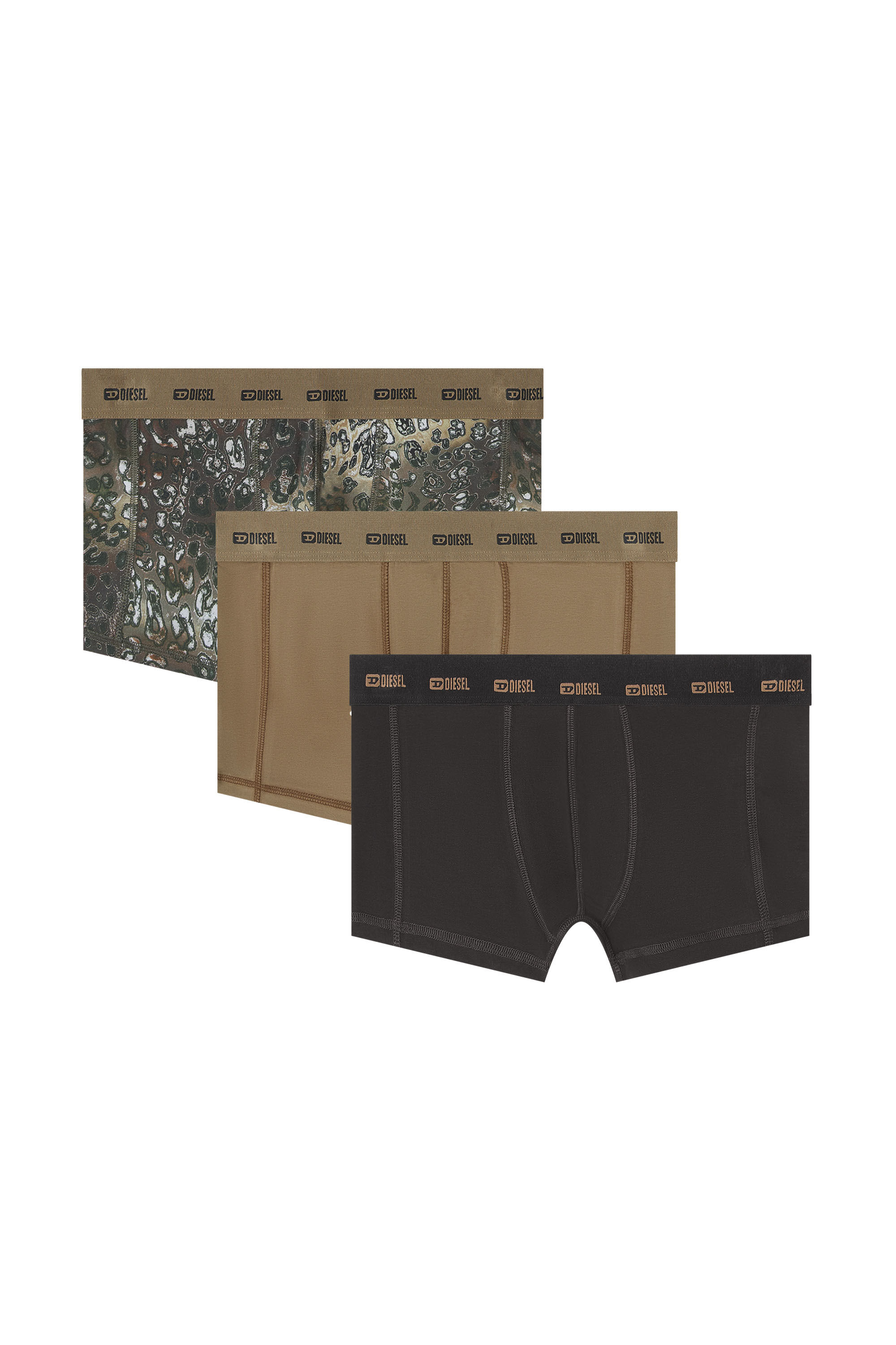 Diesel - DAMIEN-UTLT-3PACK, Set da tre boxer in cotone elasticizzato Uomo in Multicolor - 2