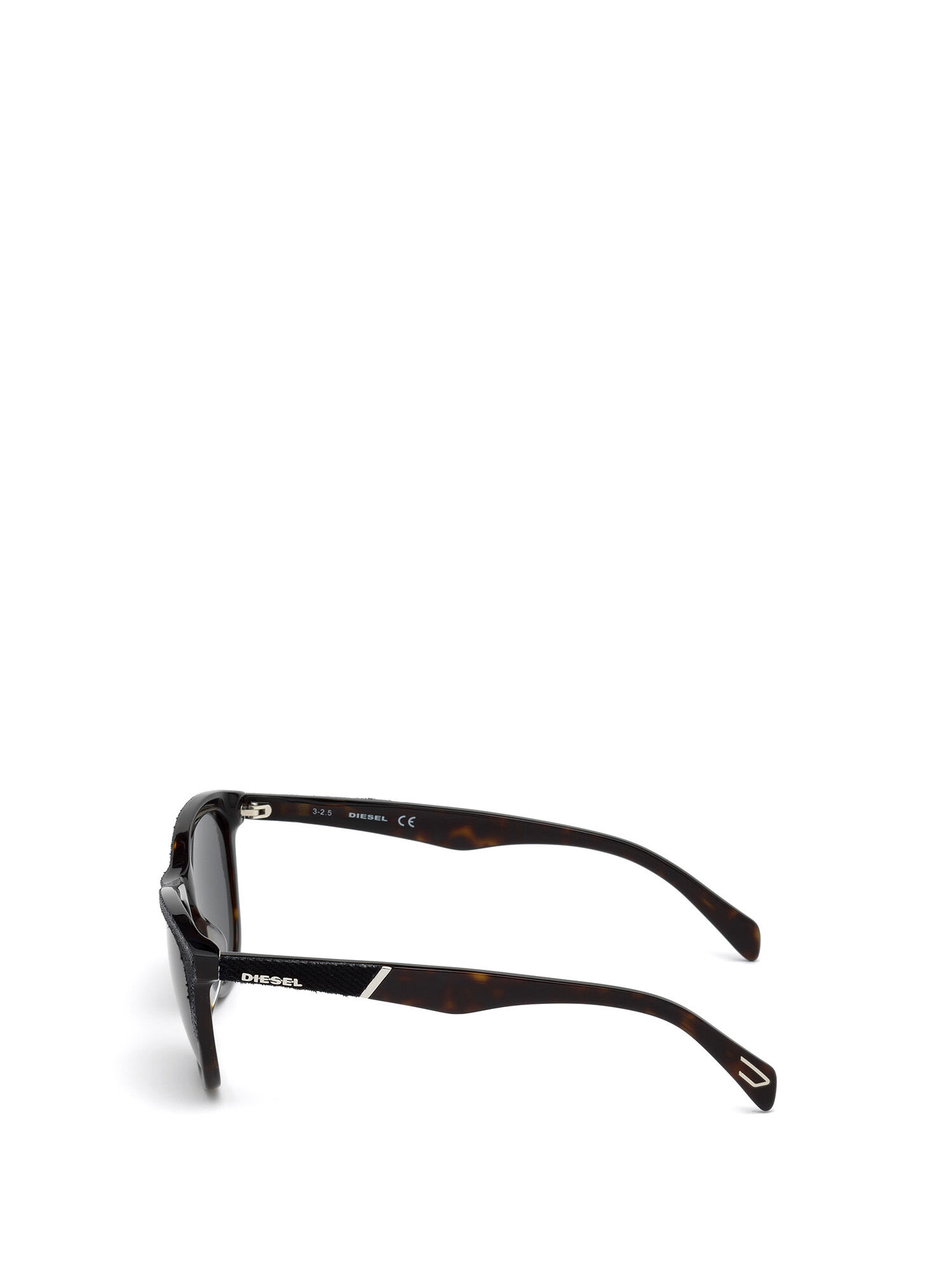 Diesel - DM0192, Occhiali con montatura anteriore e dettagli in denim Unisex in Blu - 3