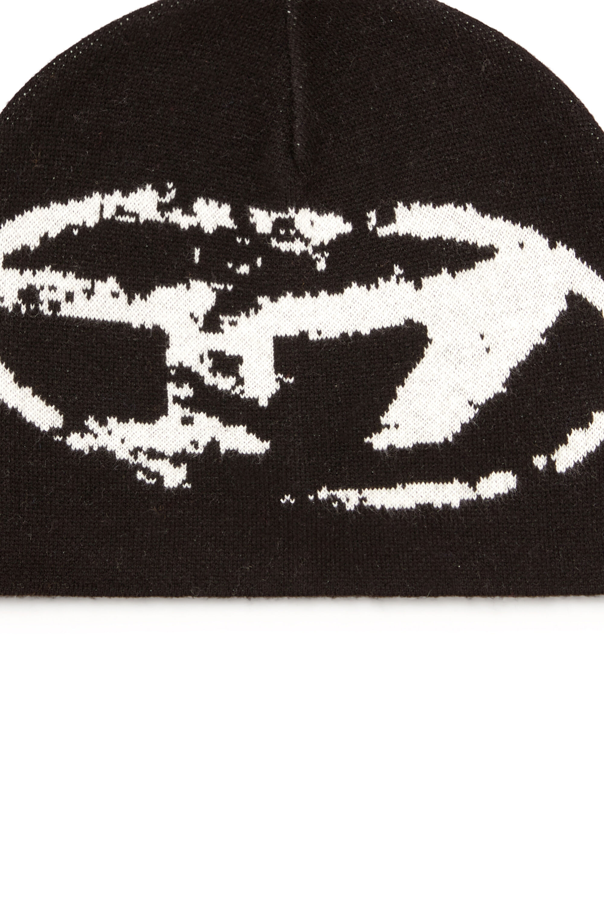 Diesel - K-APITAN, Berretto in misto lana con Logo Oval D Unisex in Nero - 3