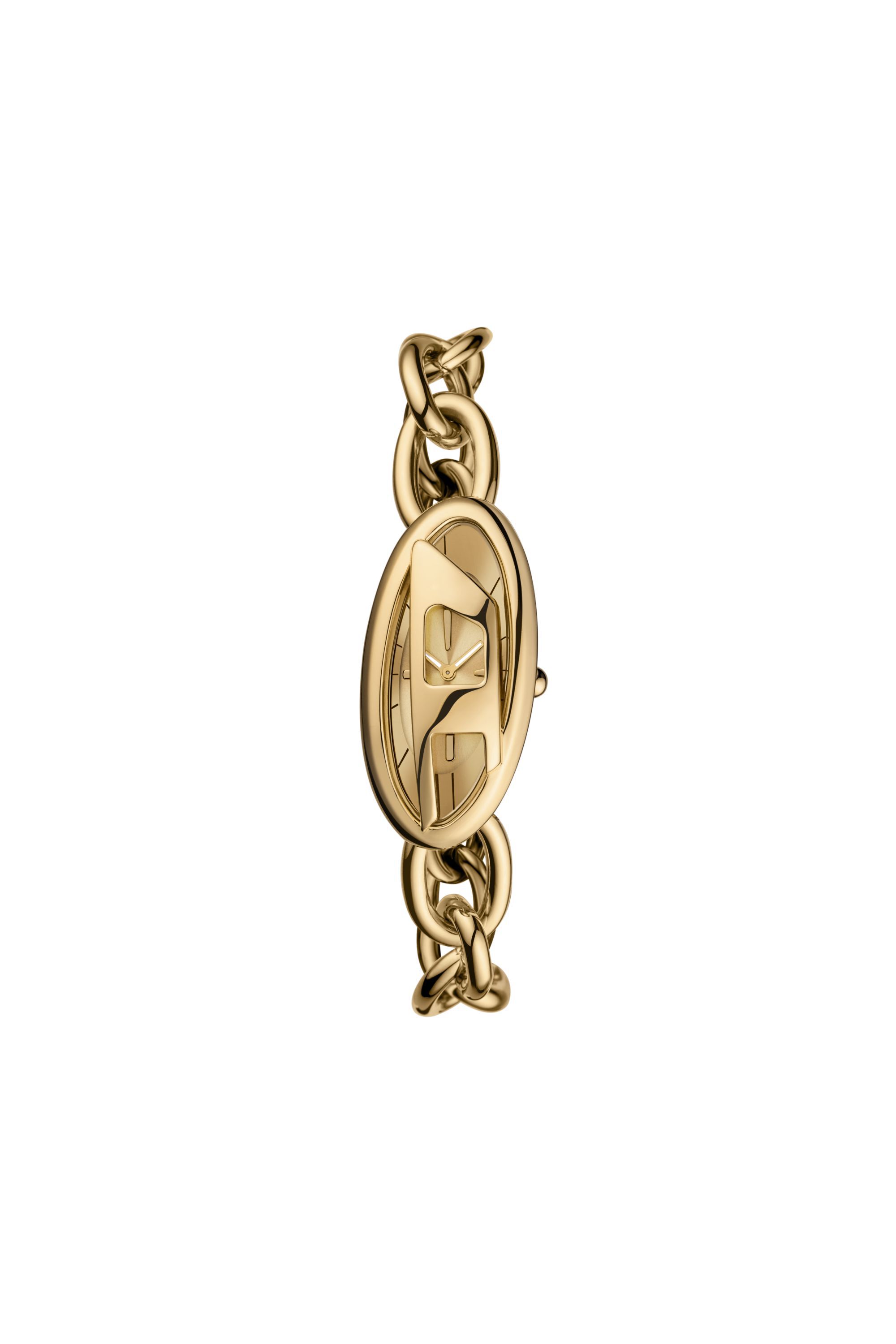 Diesel - DZ5611 WATCH, Orologio D-Era in acciaio inossidabile dorato con due lancette Donna in Oro - 1