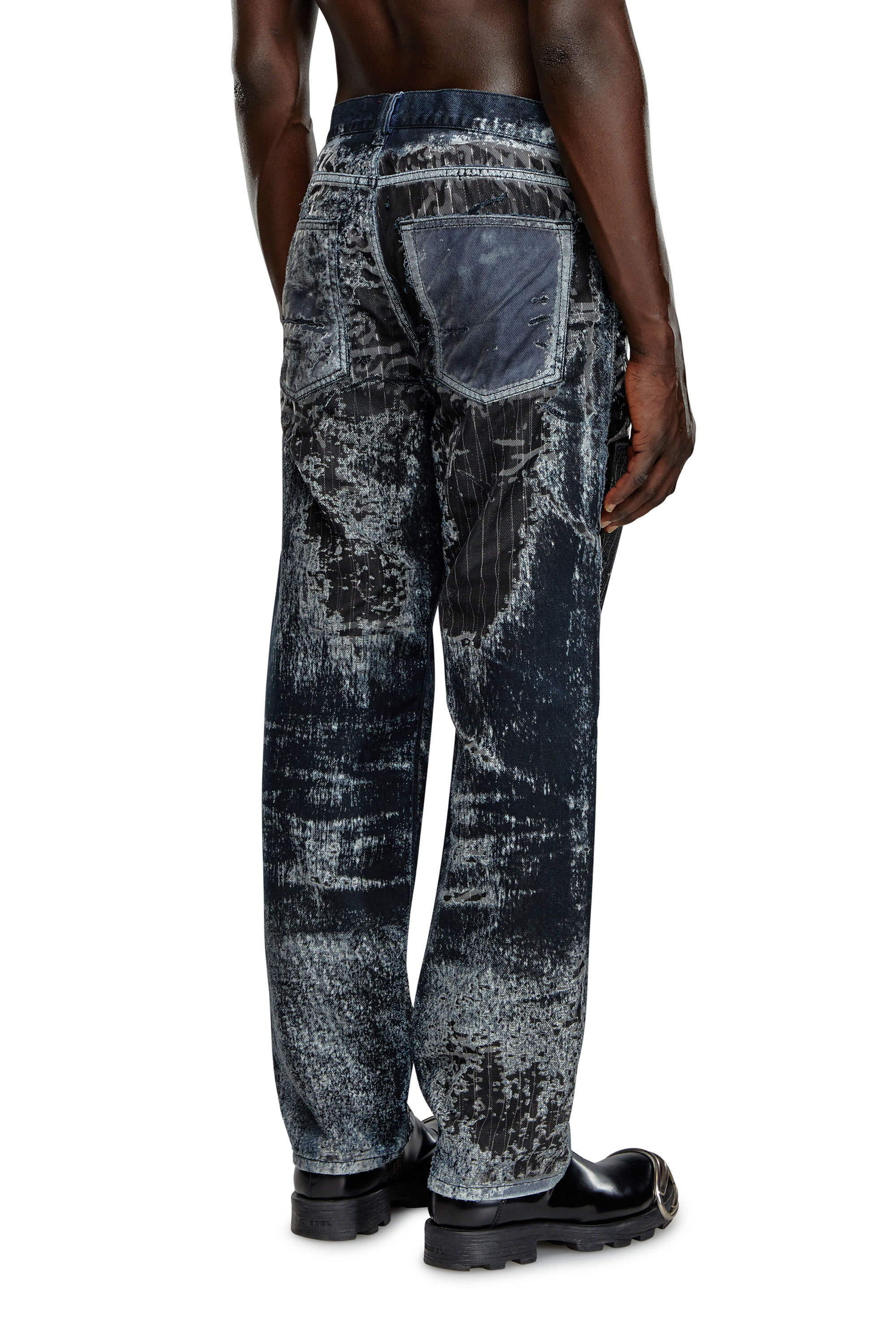 Diesel - Man Straight Jeans 2010 D-Macs 068MU, Black/Blue - Image 4
