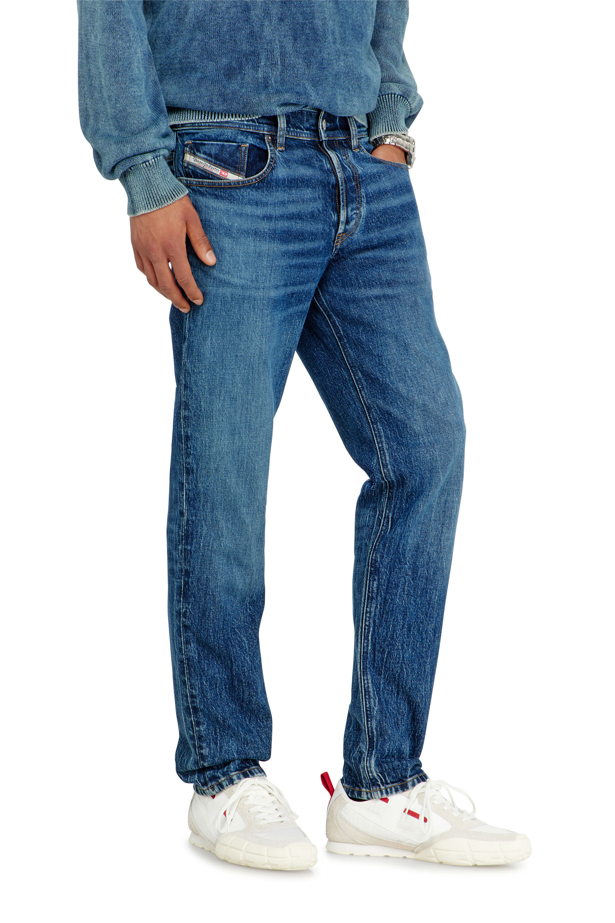 Diesel - Regular Jeans 2023 D-Finitive 0KBBQ Uomo, Blu Scuro - Image 6