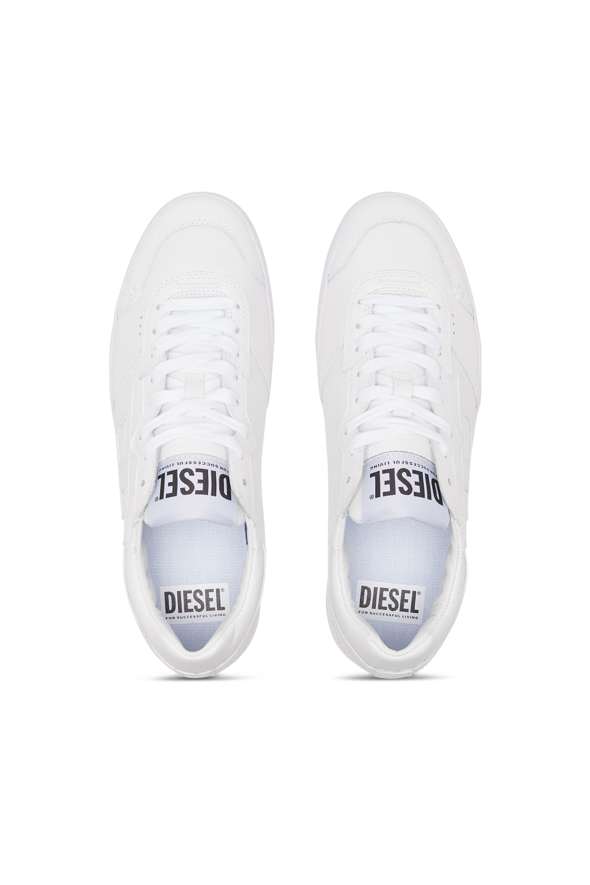 S Leroji Low Sneaker low top in pelle liscia Donna Bianco Diesel
