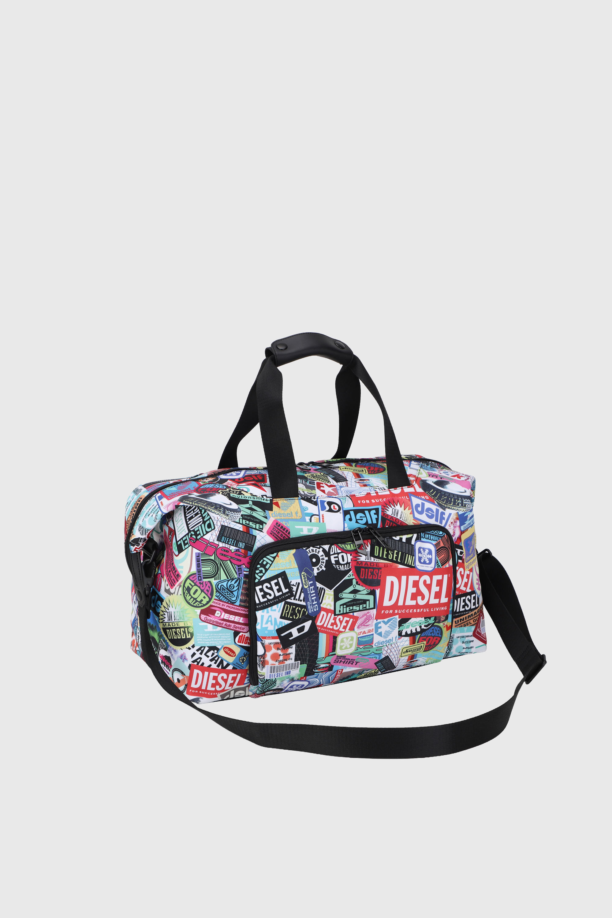 Diesel - DIESEL PC PRINTED DUFFLE-STICKERS- DSB00, Borsa da viaggio con adesivi Unisex in Multicolor - 6