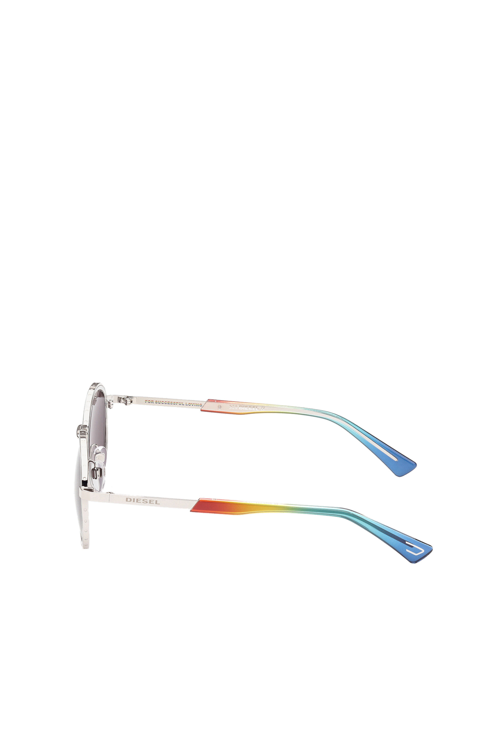 Diesel - DL0321, Occhiali unisex in metallo tema "Pride" Unisex in Multicolor - 4