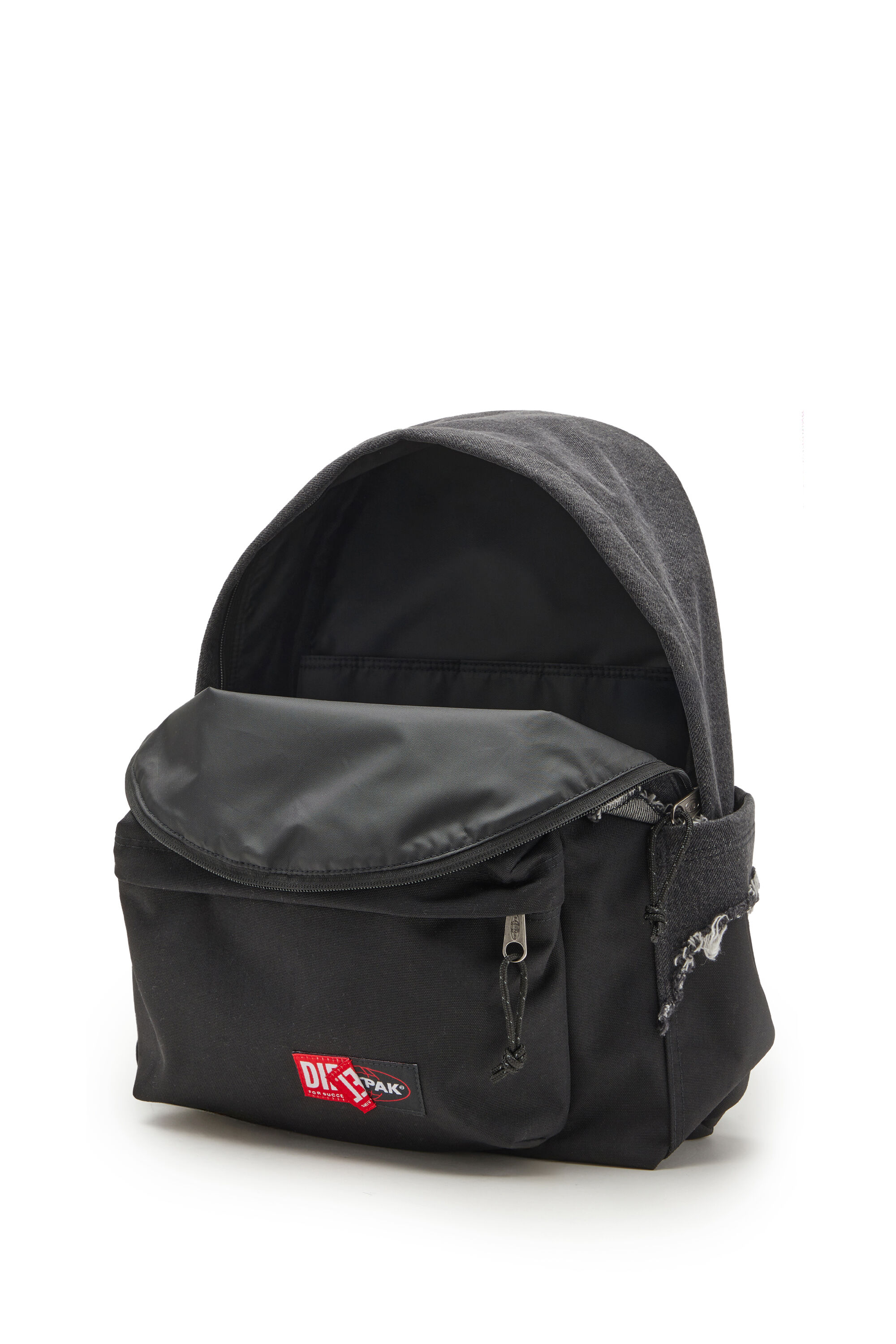 Diesel - DIESEL DAY PAK'R, Zaino in denim distressede CORDURA® Unisex in Nero - 4