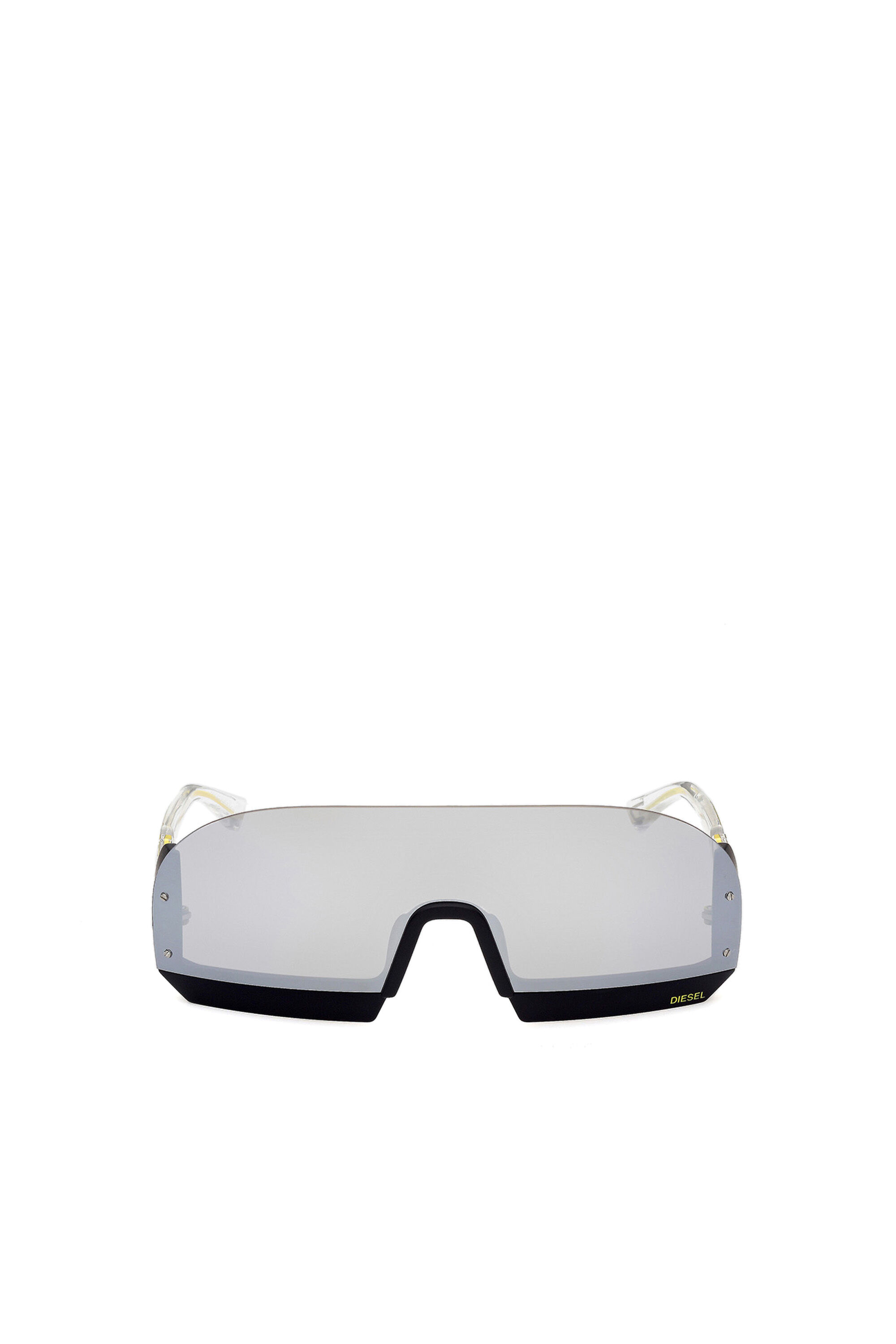 Diesel - DL0336, Mascherina con shape rimless in iniettato Uomo in Bianco - 1