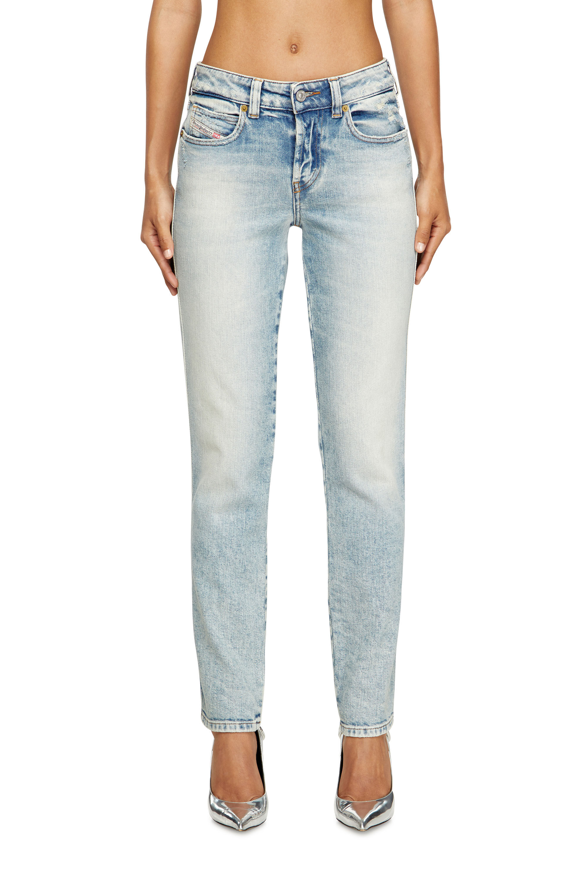 Diesel - Slim Jeans 1992 D-Jiann 09M21 Donna, Blu Chiaro - Image 3