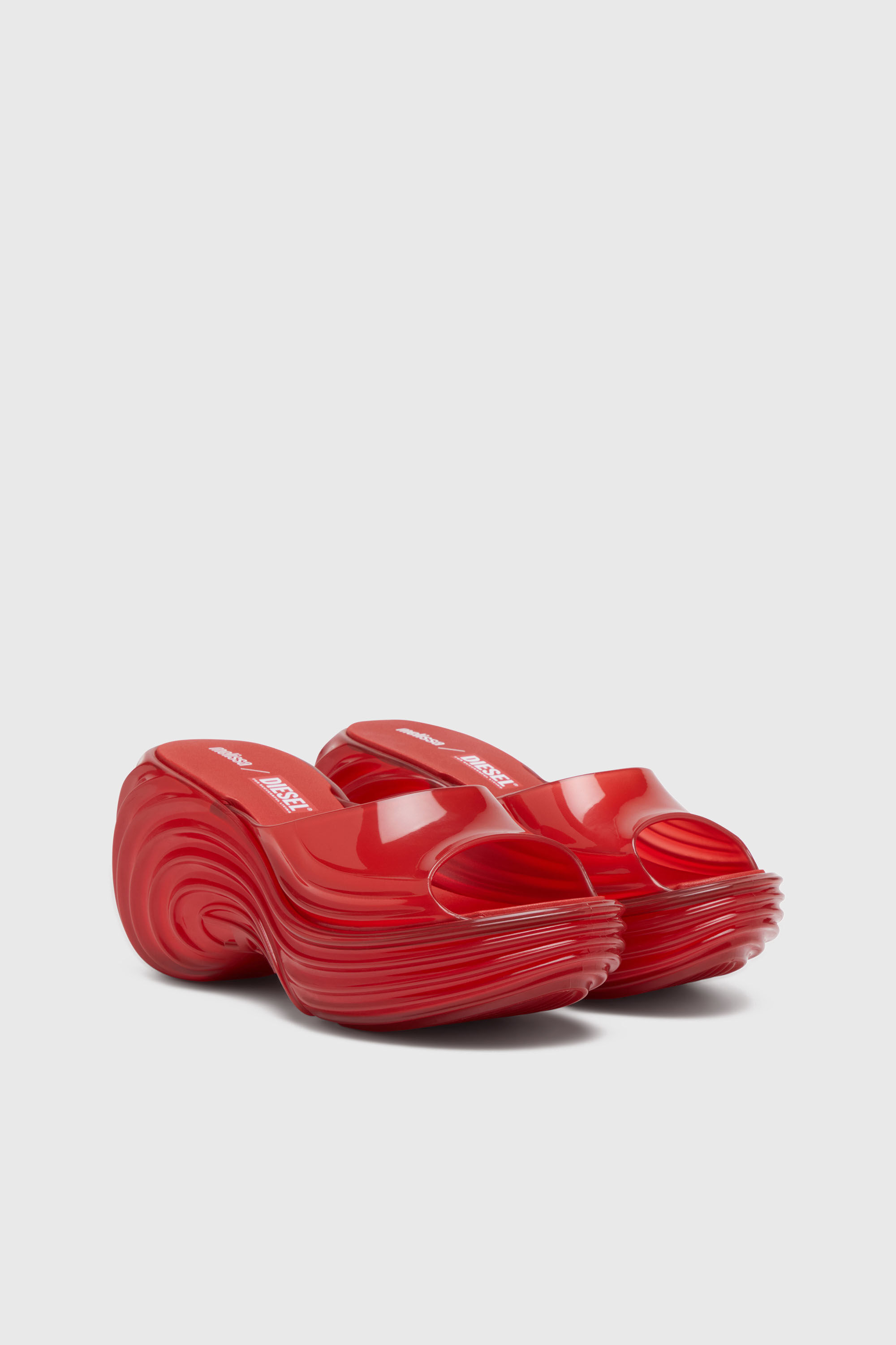 Diesel - MELISSA QUANTUM PLATFORM, Mule platform in Melflex&reg; Donna in Rosso - 2