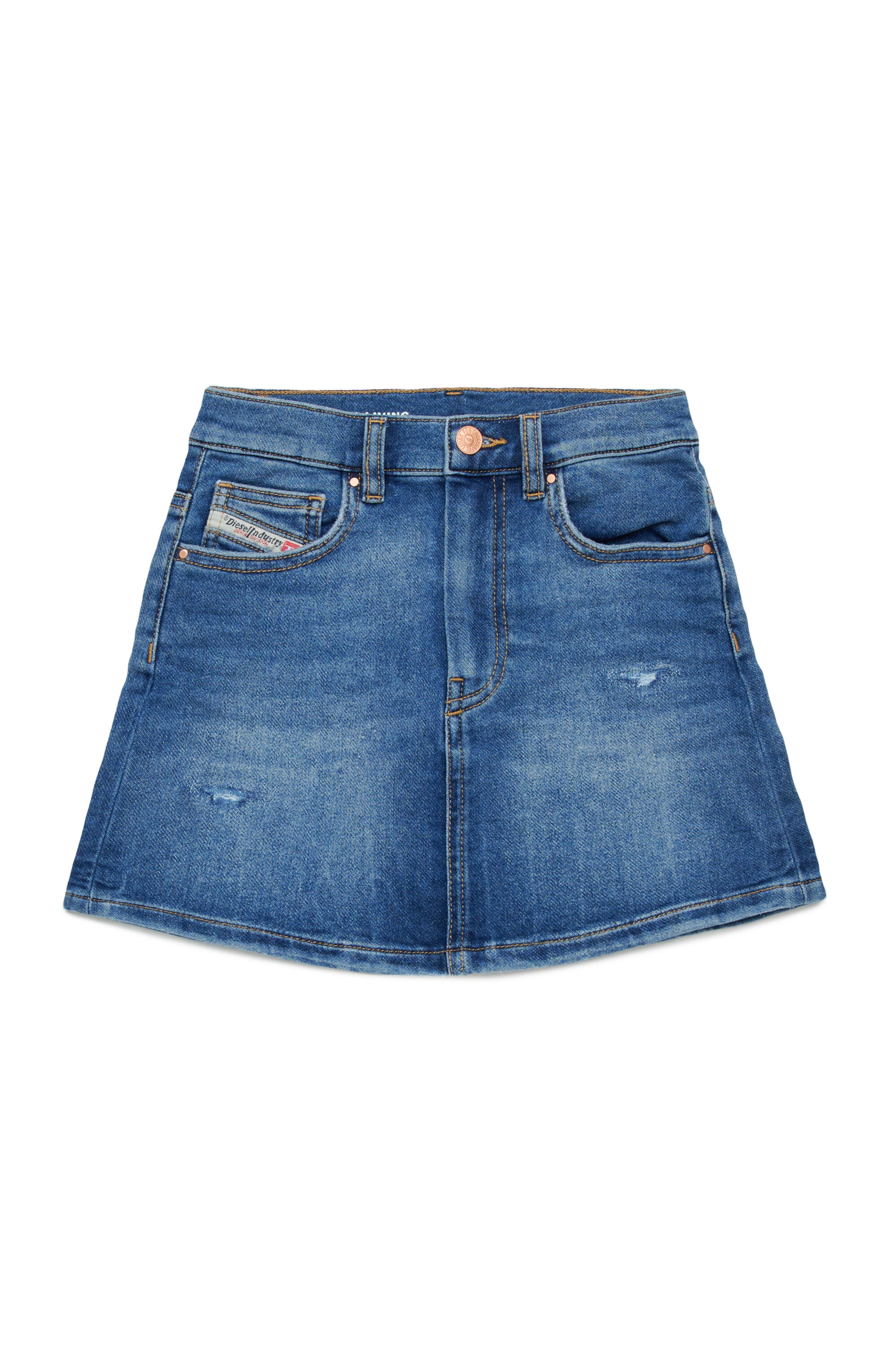 Diesel - GIANNA JJJ, Gonna corta in denim JoggJeans Donna in Blu - 1