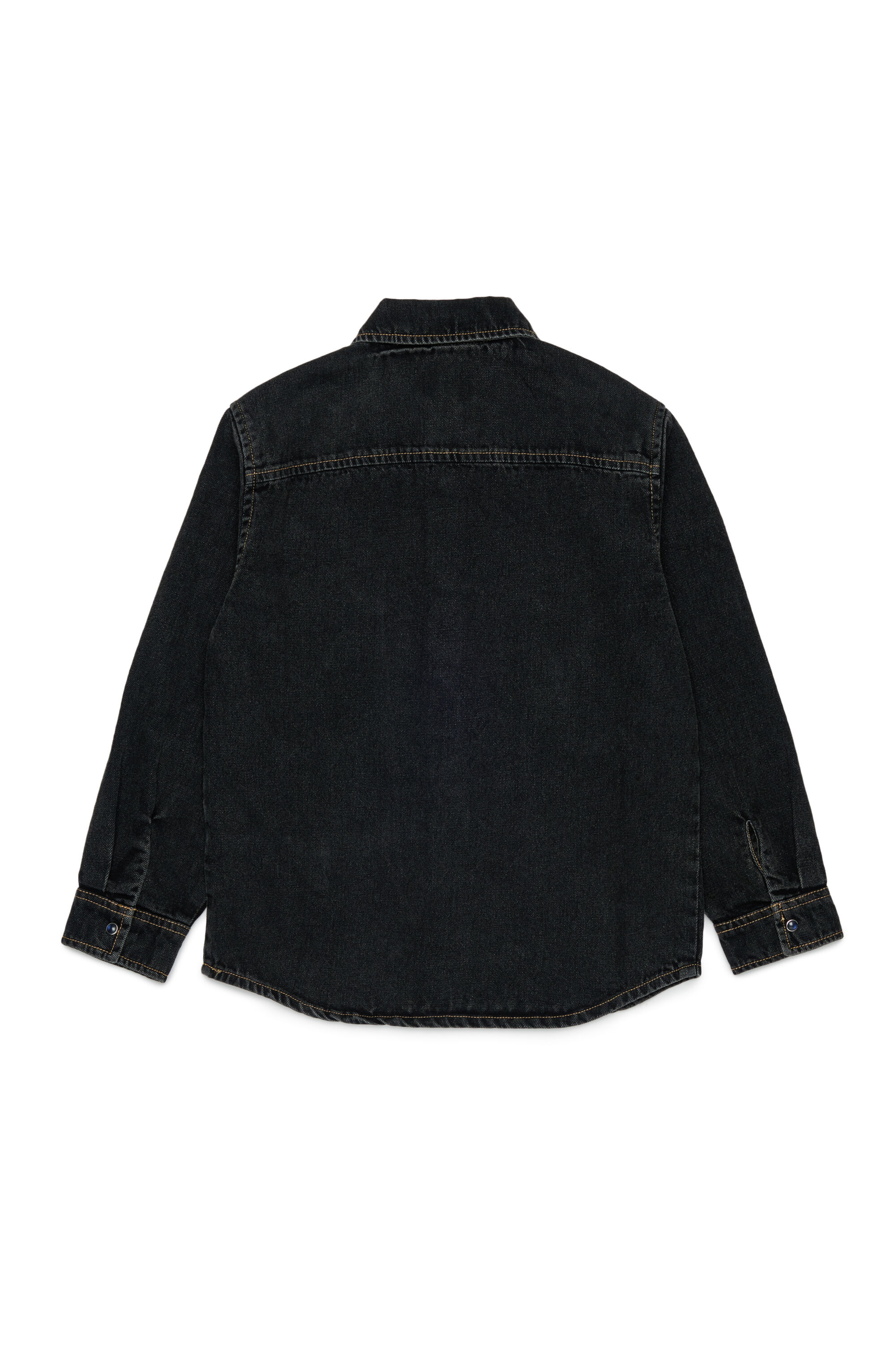 Diesel - CSIMPLY-OVER, Camicia in denim con ricamo logo D Uomo in Nero - 2
