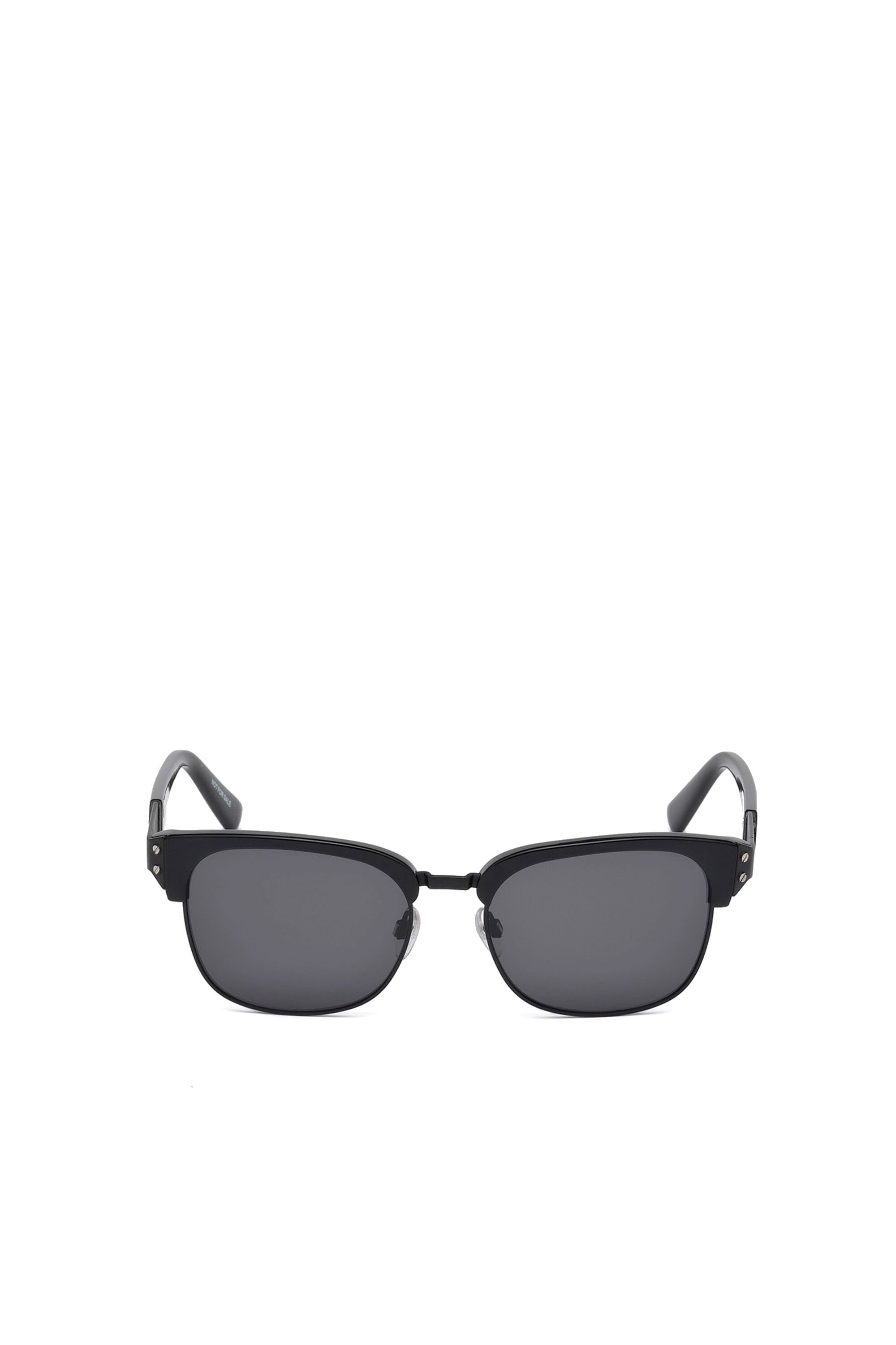 Diesel - DL0235, Occhiali iconici con ponte in metallo Unisex in Nero - 1