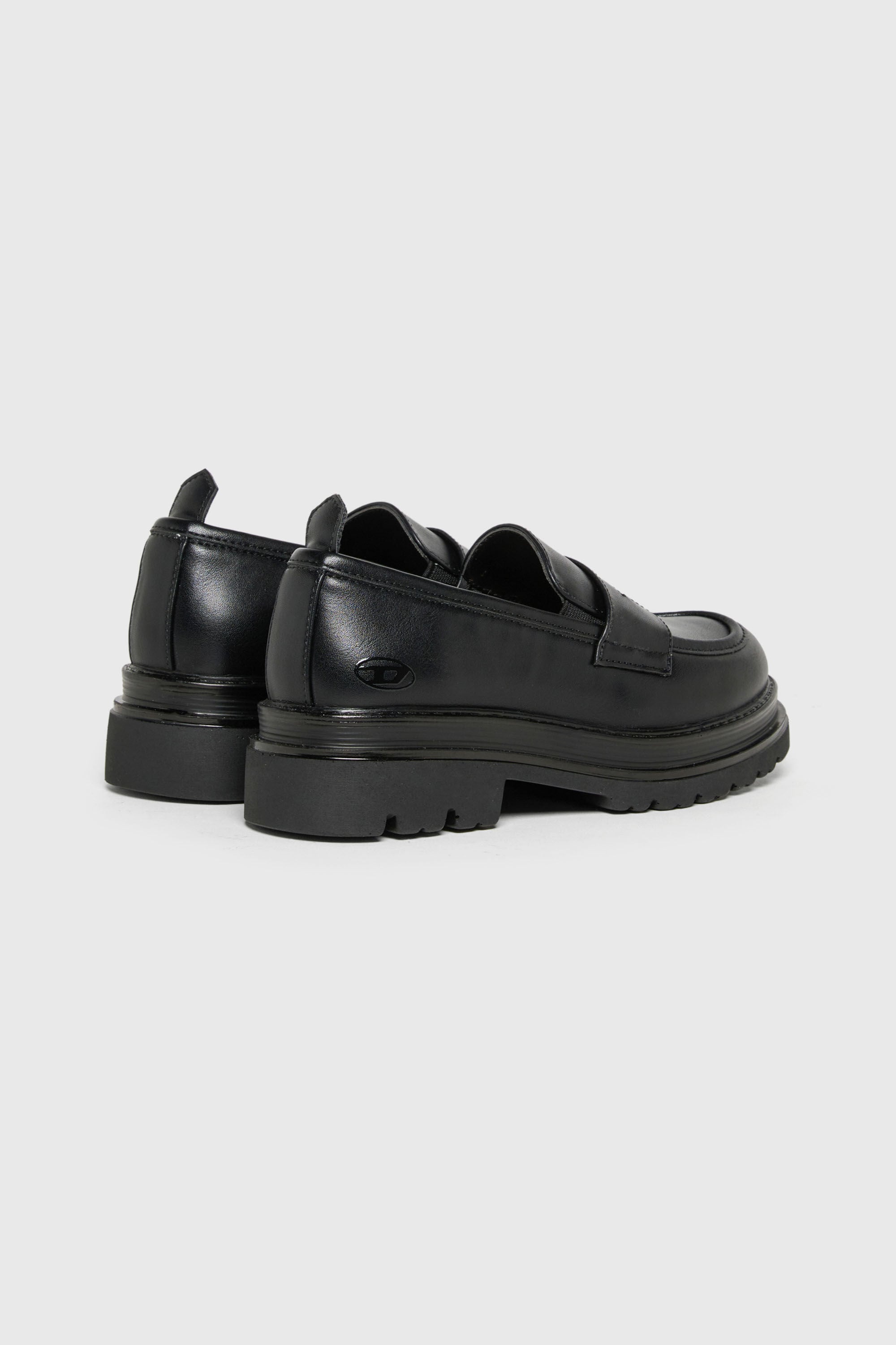 Diesel - D-SLAWEU, D-Slaweu - Mocassini con suola carrarmato Unisex in Nero - 3