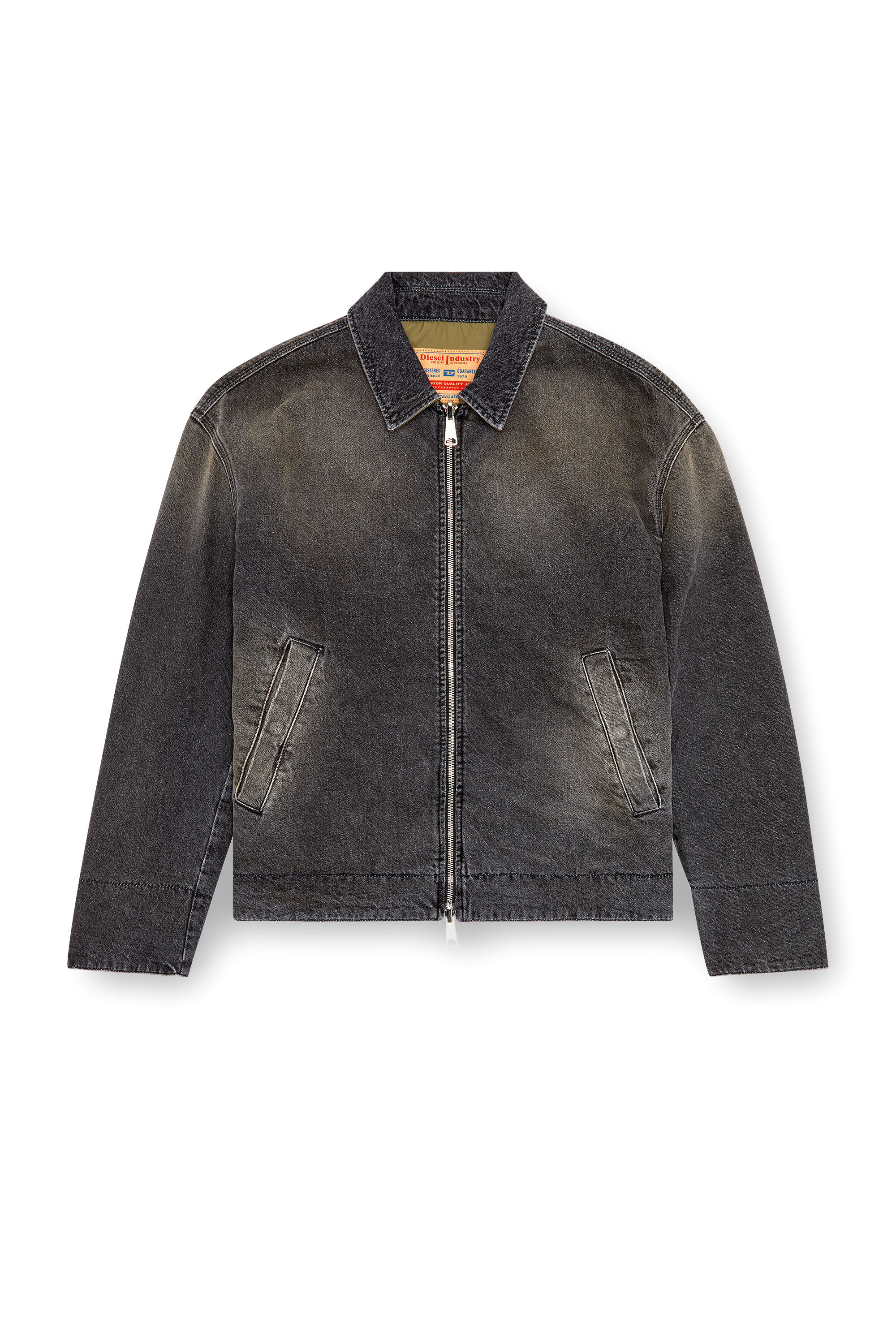 Diesel - D-STACK-S, Giacca reversibile in denim e nylon Uomo in Nero - 2