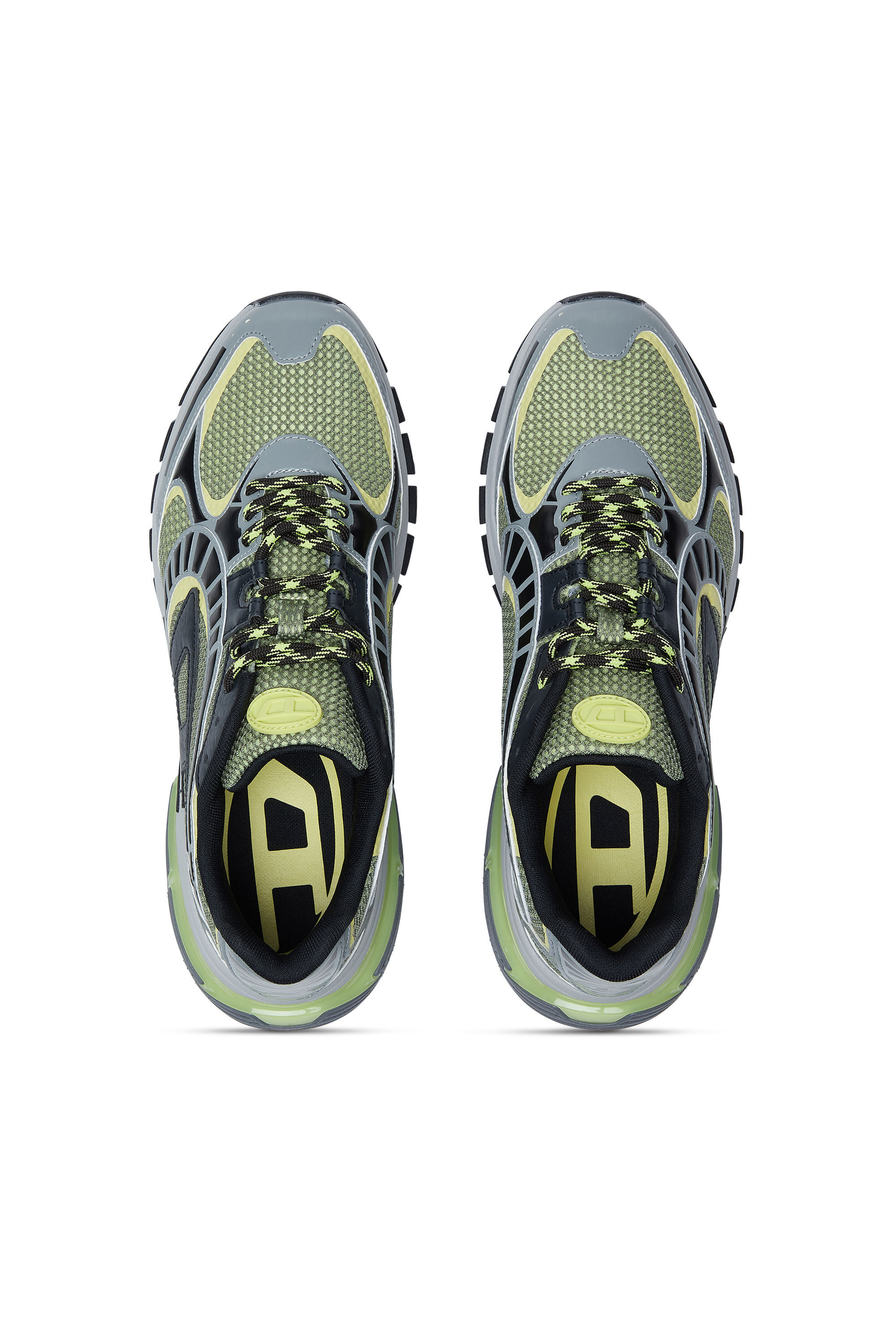 Diesel - S-PRO-V-DENSE LOW, S-Pro-V-Dense-Sneaker in rete con logo Oval D Uomo in Multicolor - 4