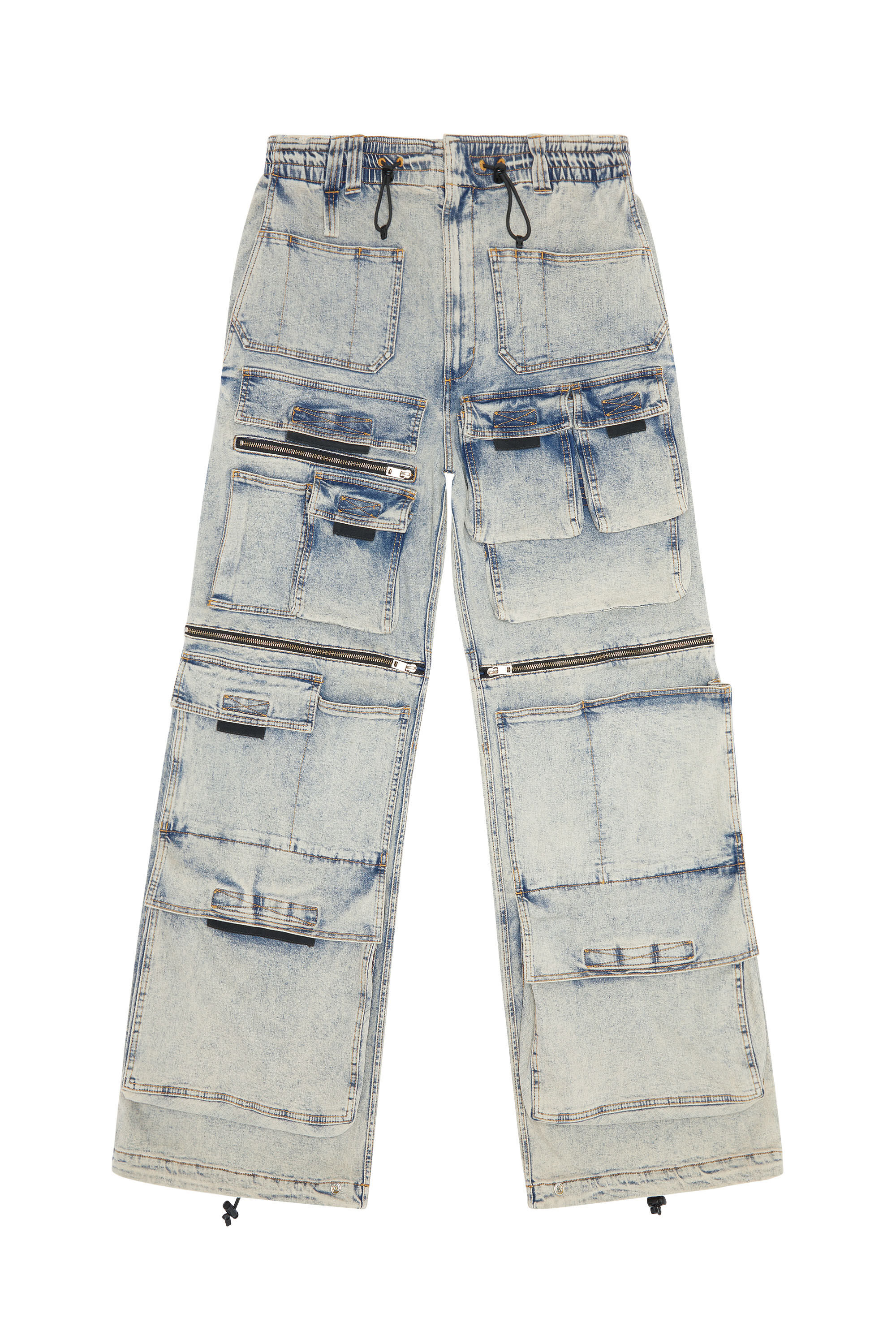 Diesel - D-Onlypockets 09F12 Straight Jeans, Blu medio - Image 2