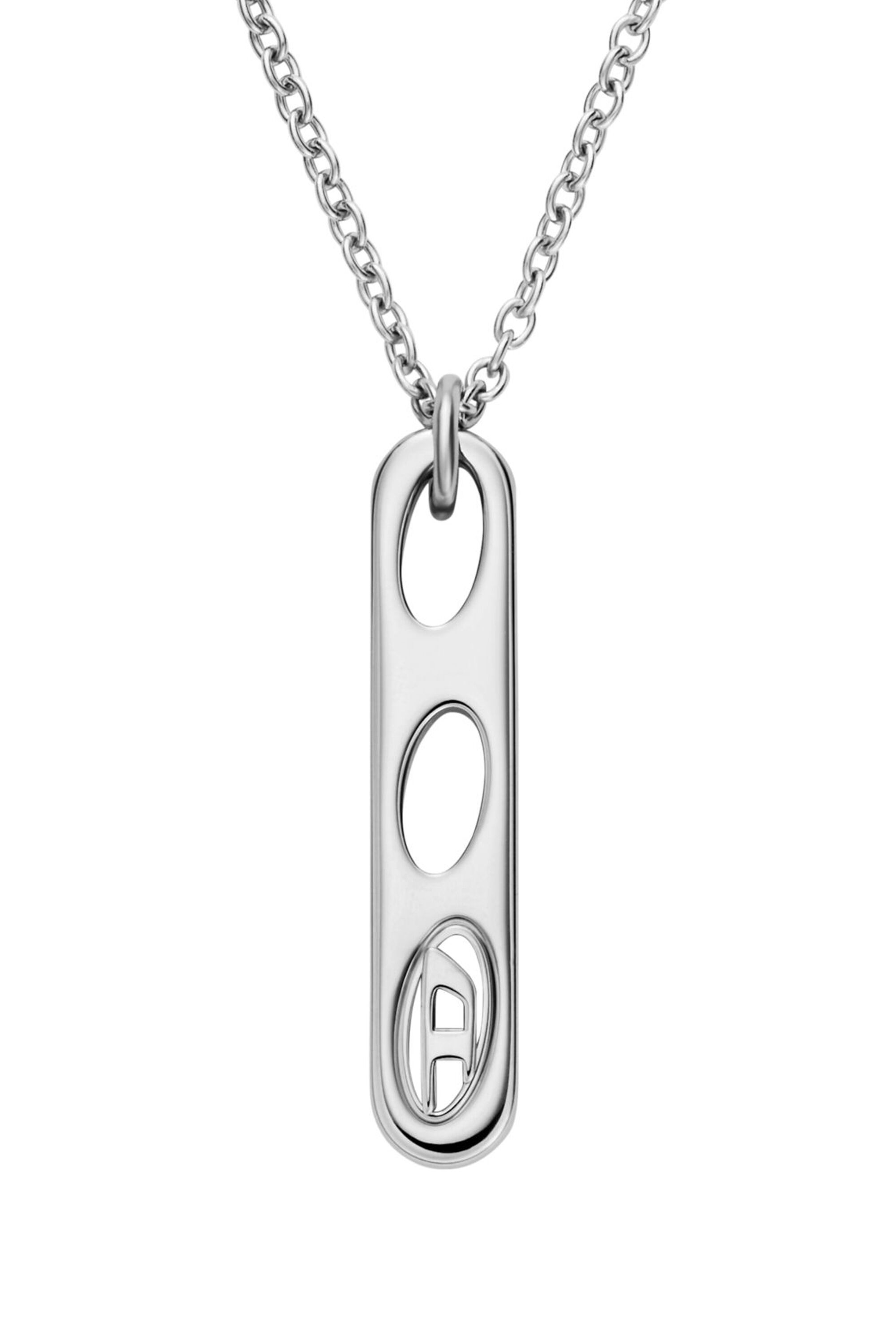 Diesel - DX166240 JEWELLERY, Collana con pendente in acciaio inox Unisex in Argento - 2