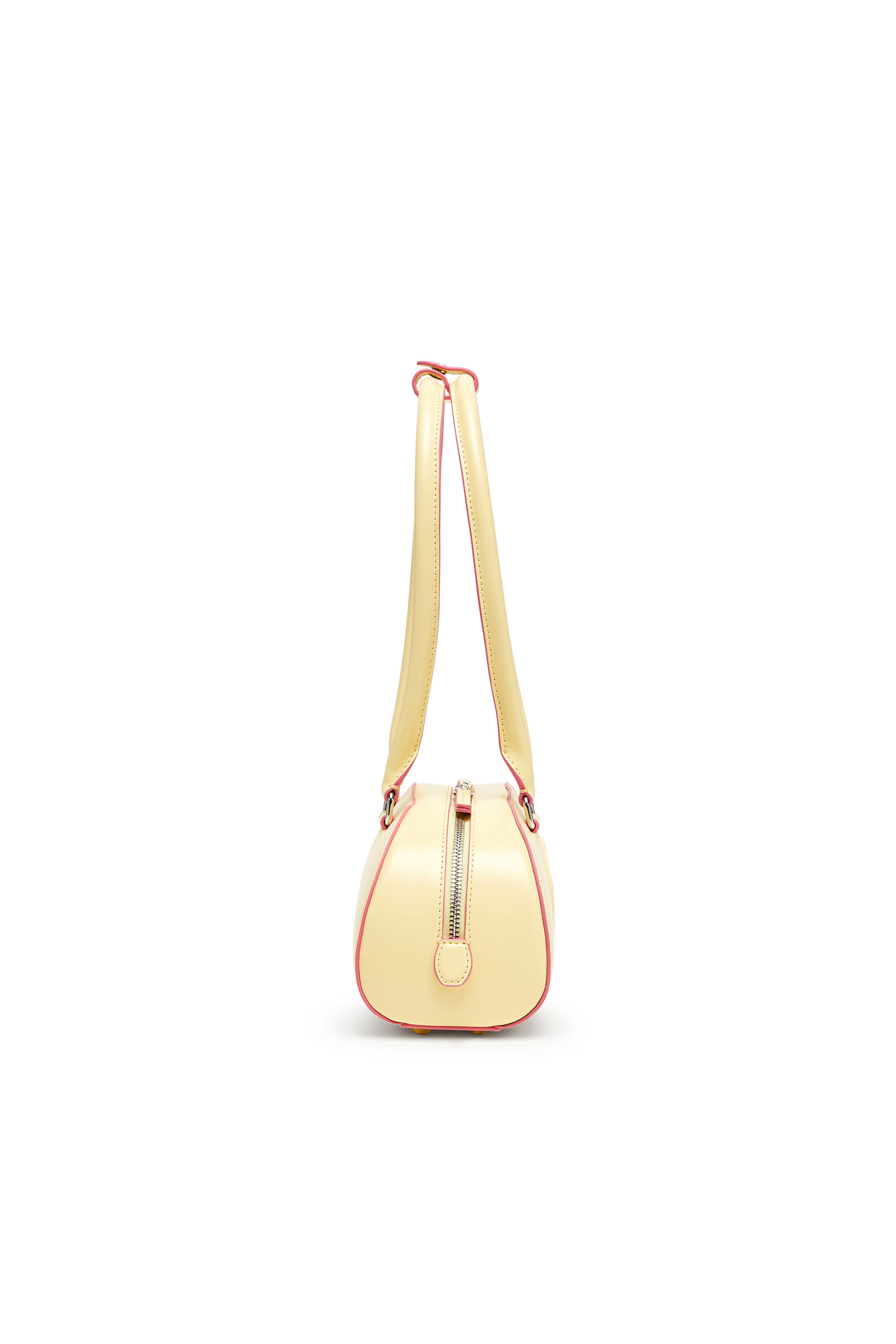 Diesel - 1DR DOME SHOULDER EW, 1DR Dome - Borsa bowling rettangolare in pelle Donna in Giallo - 4