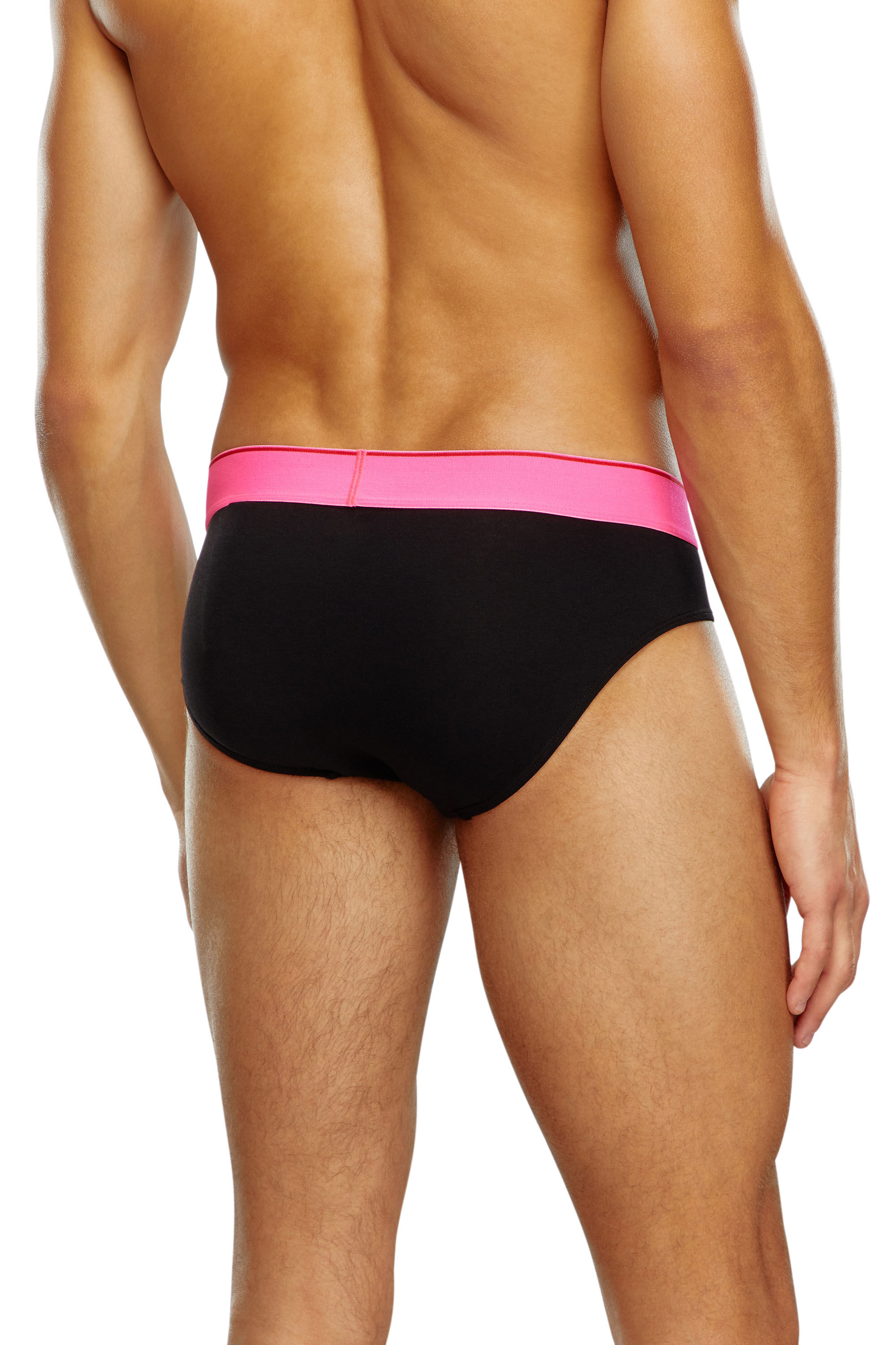 Diesel - UMBR-ANDRETHREEPACK, Man Three-pack briefs with pop-colour waist in Multicolor - Image 4