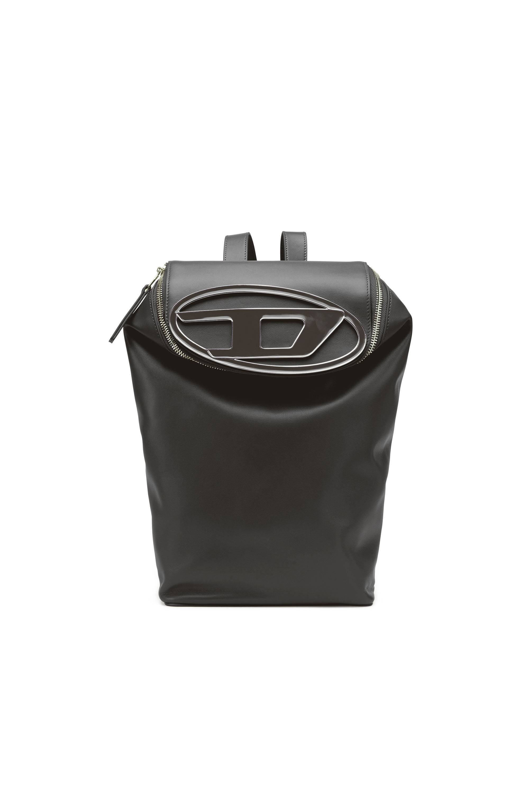 1DR BACKPACK Donna Zaino in pelle con targhetta con logo Diesel