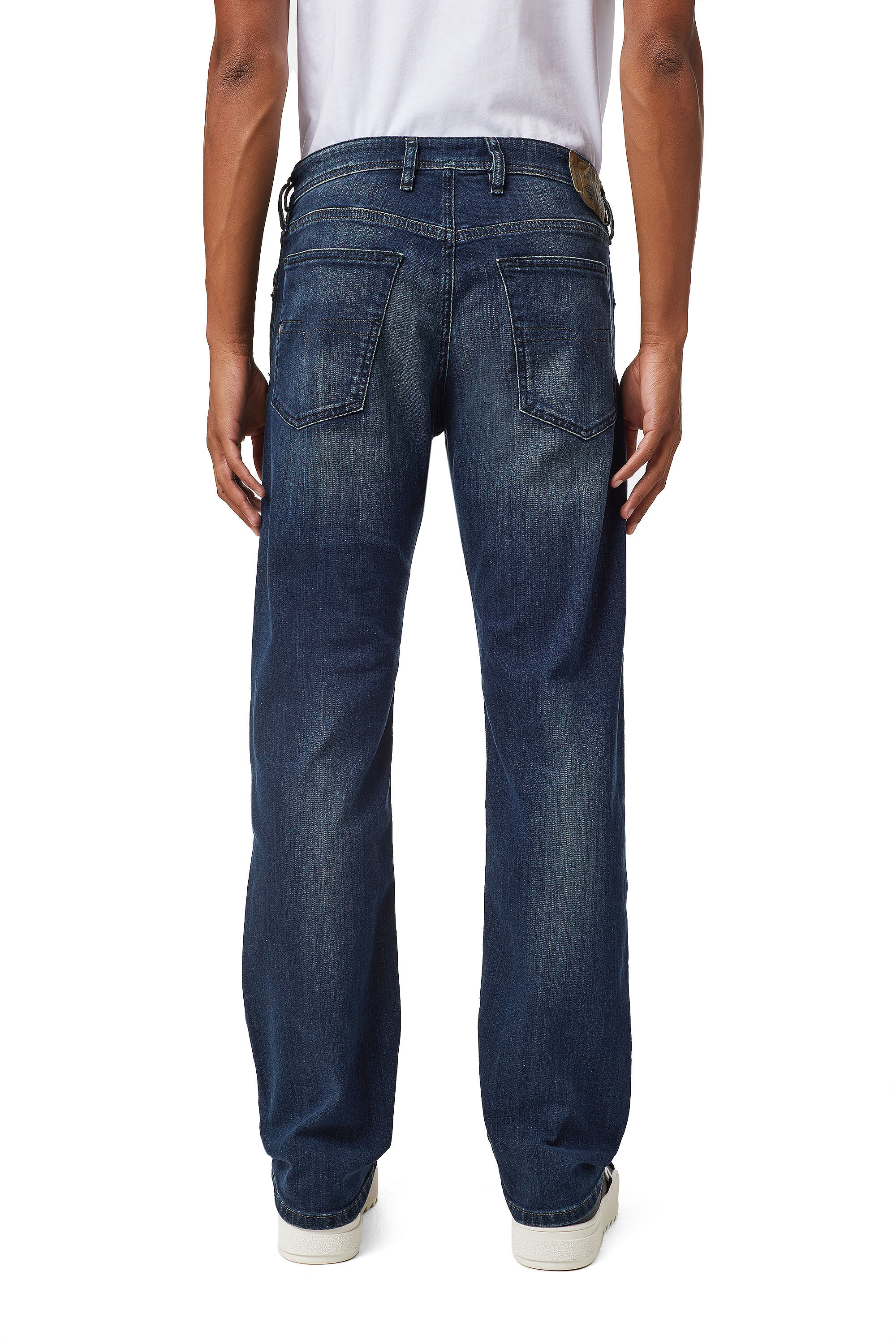 Diesel - Waykee 0814W Straight Jeans, Blu Scuro - Image 4