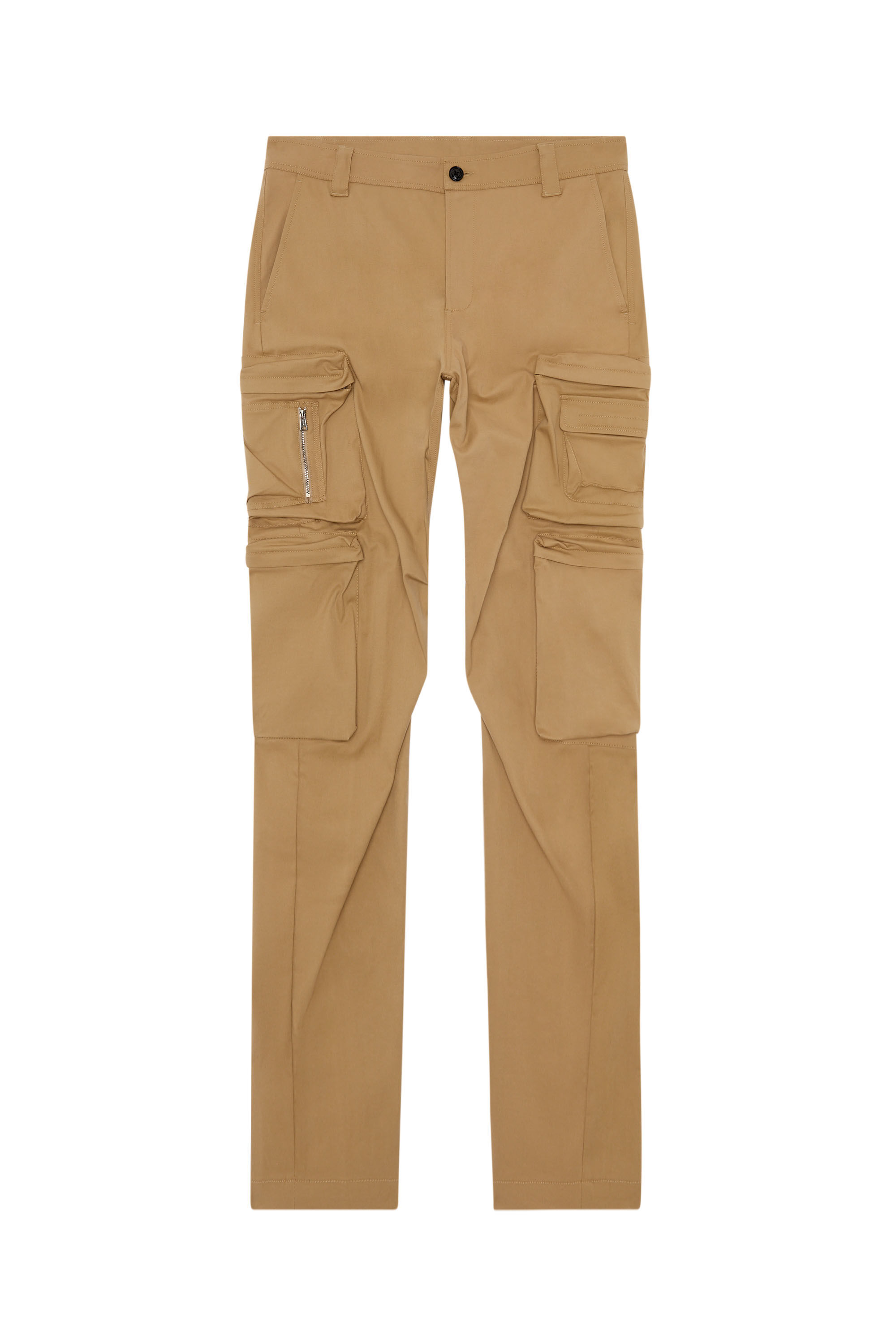 Diesel - P-ARLEM, Pantaloni cargo con tasca zip Uomo in Marrone - 2
