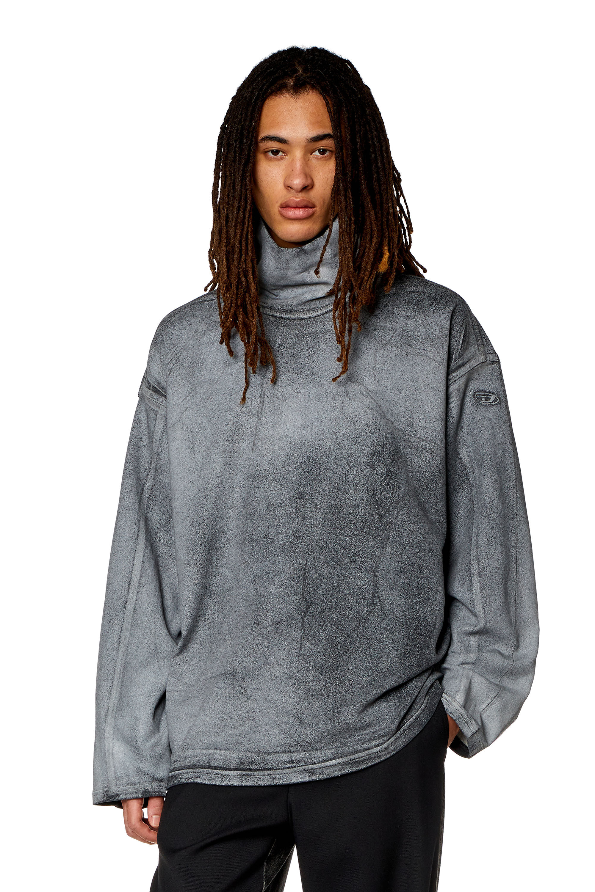 Diesel - D-NLABELCOL-S TRACK, Grigio scuro - Image 3