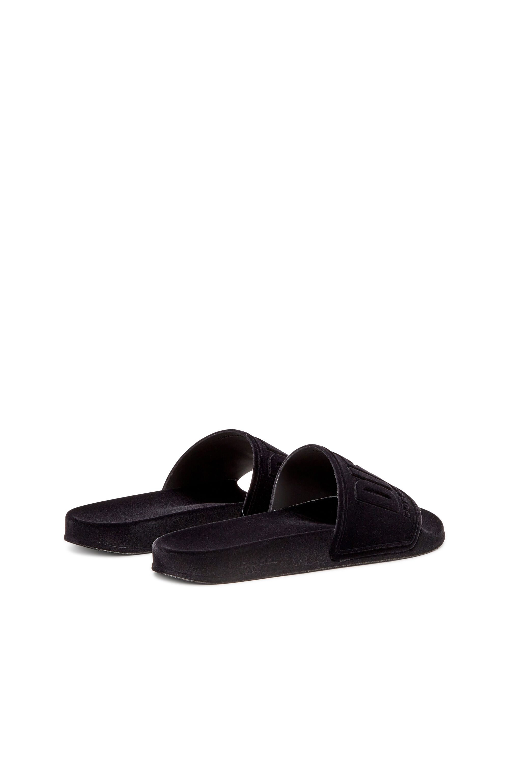 Diesel - SA-MAYEMI CC W, Sa-Mayemi-Ciabatte da piscina con effetto vellutato Donna in Nero - 3