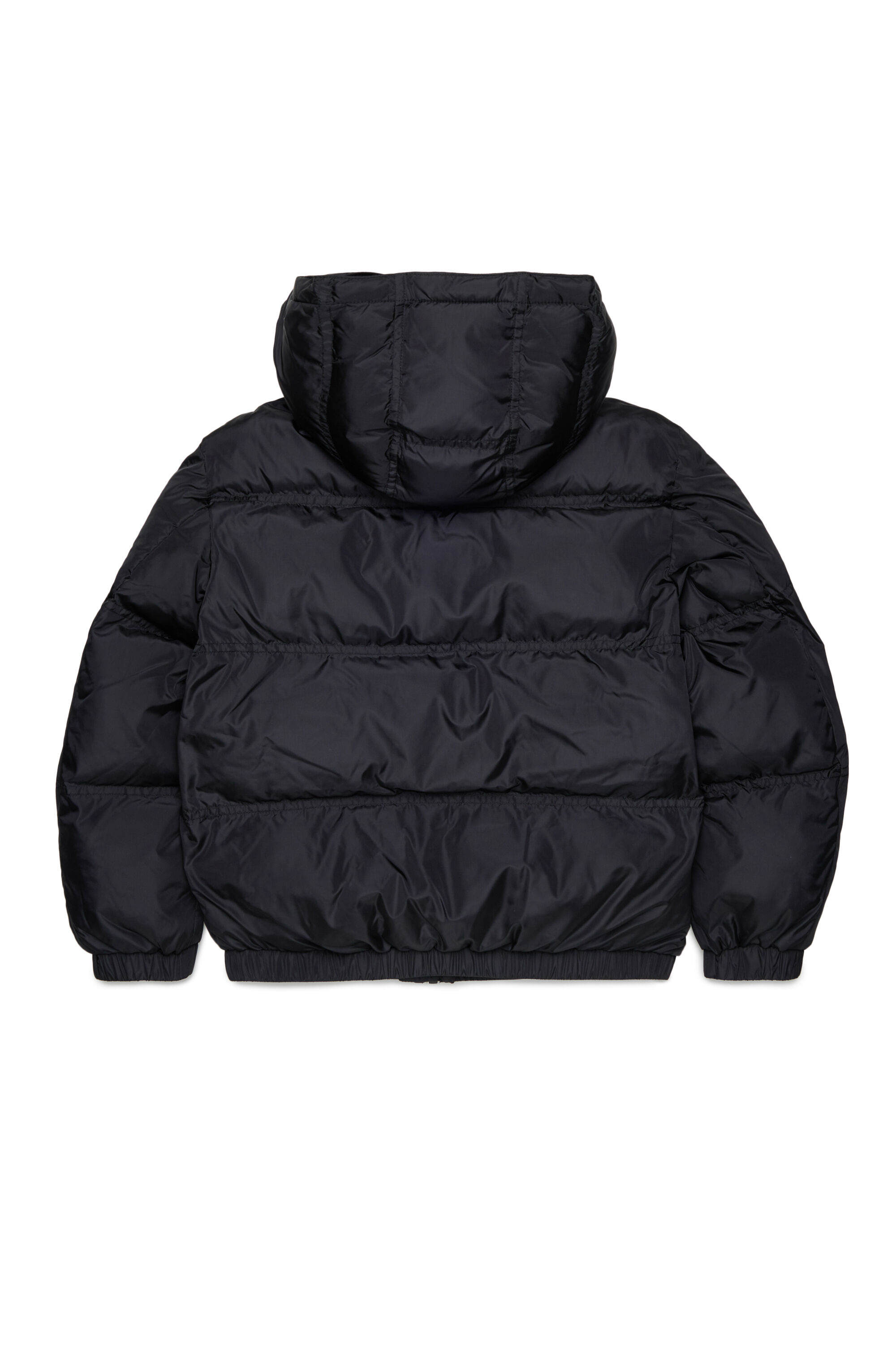 Diesel - JRIVON, Piumino con cappuccio e tasche oversize Unisex in Nero - 2