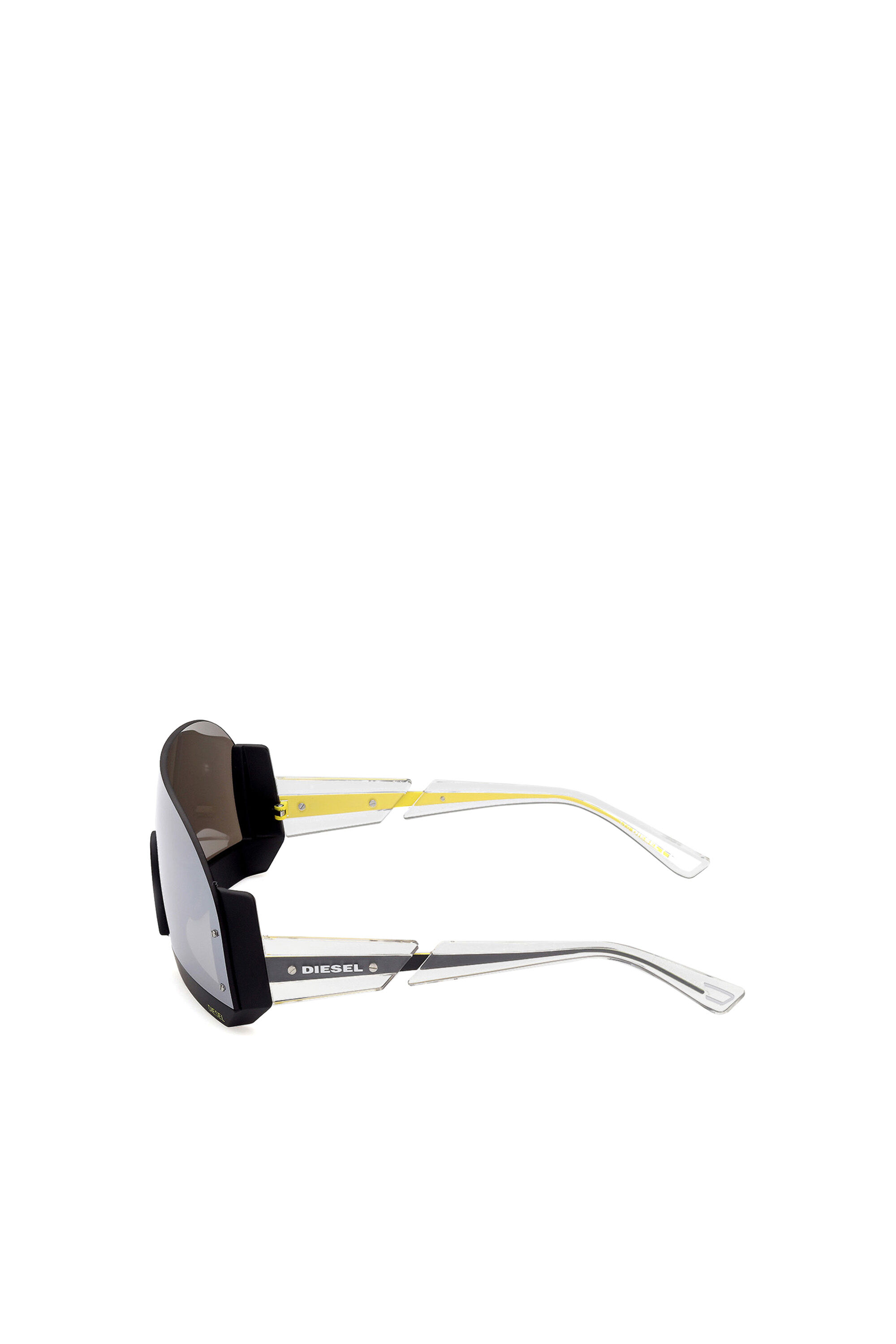 Diesel - DL0336, Mascherina con shape rimless in iniettato Uomo in Bianco - 4