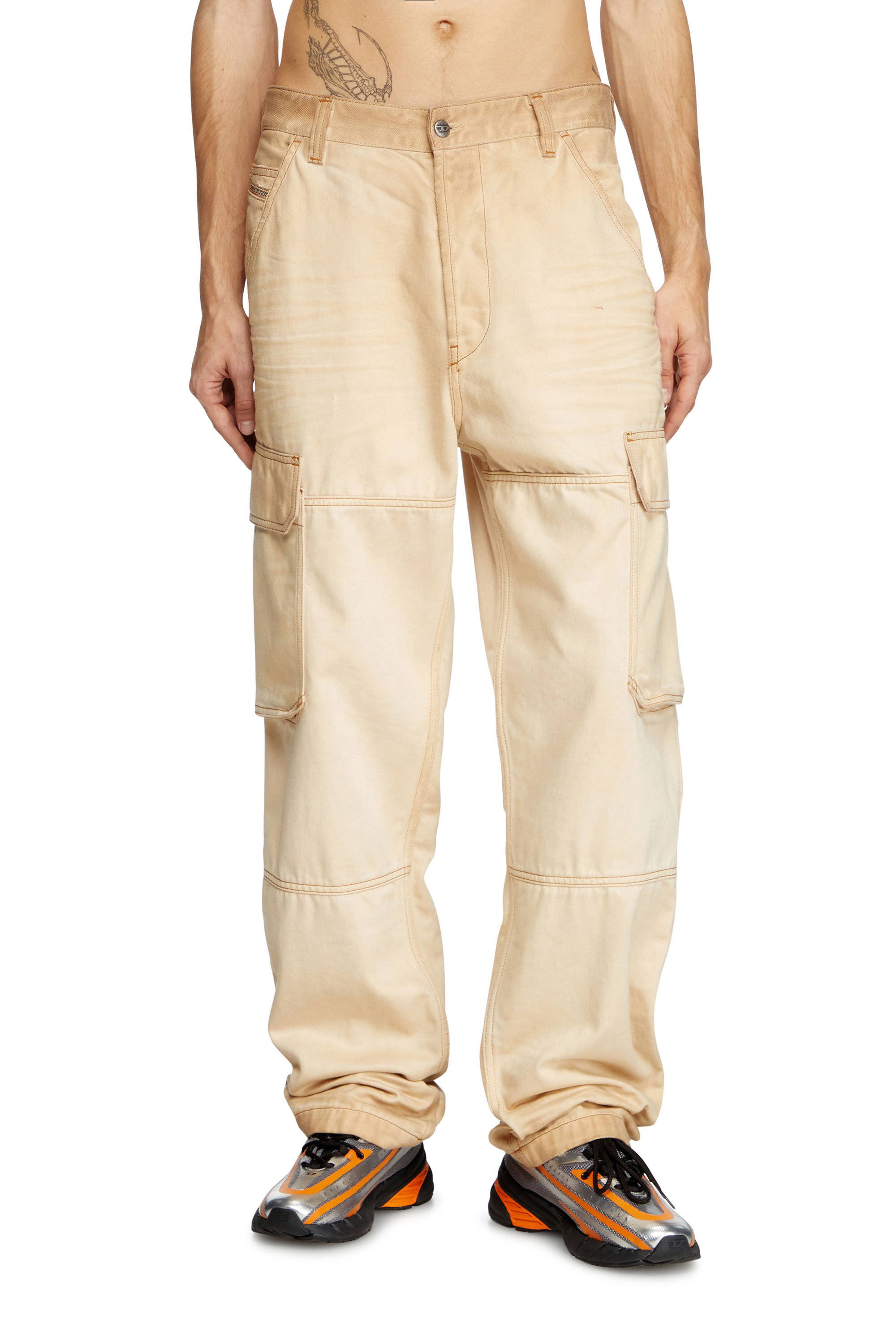Diesel - Regular Jeans D-Uty 09L26 Uomo, Beige - Image 3
