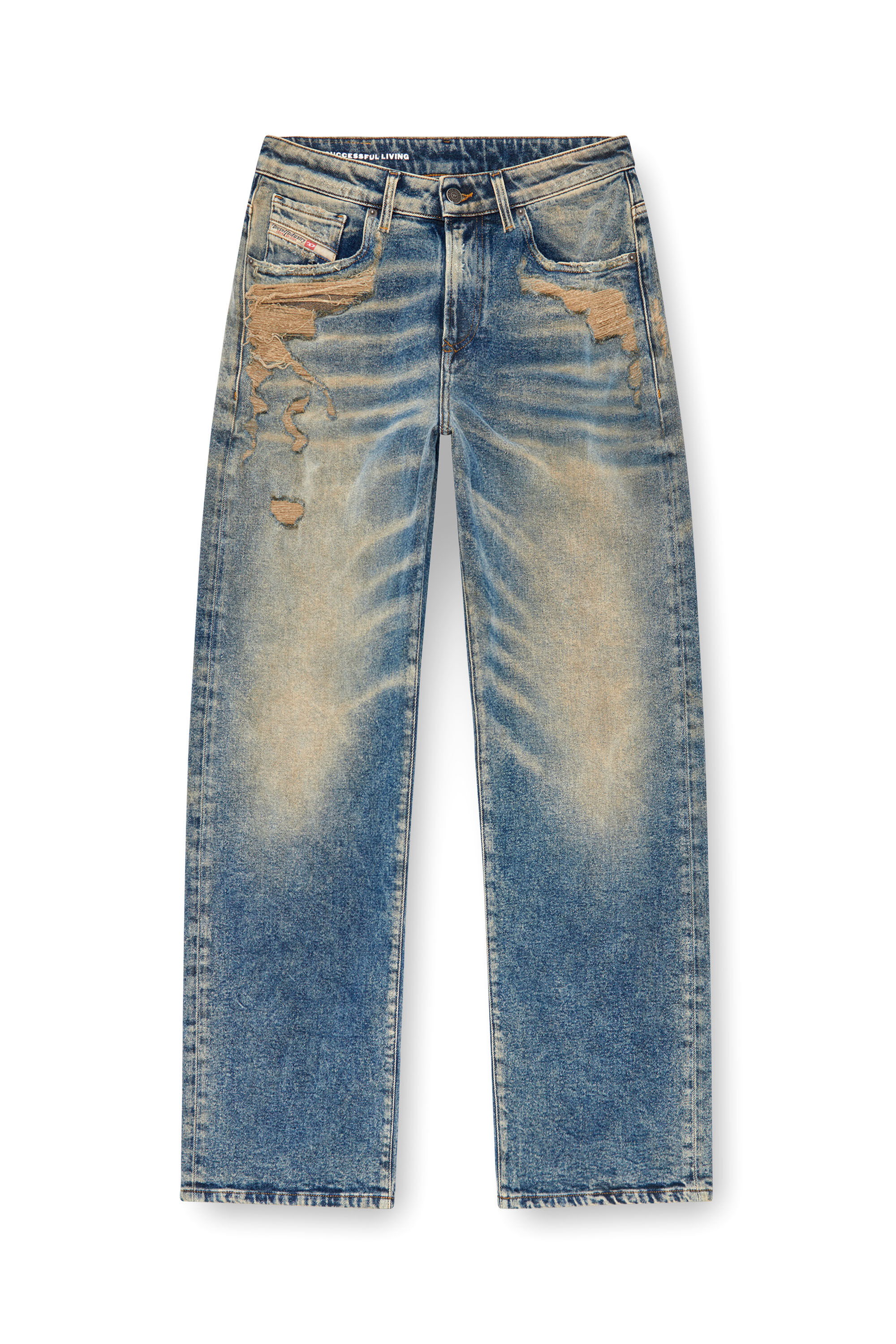 Diesel - Donna Straight Jeans 1999 D-Reggy 09K32, Blu medio - Image 2