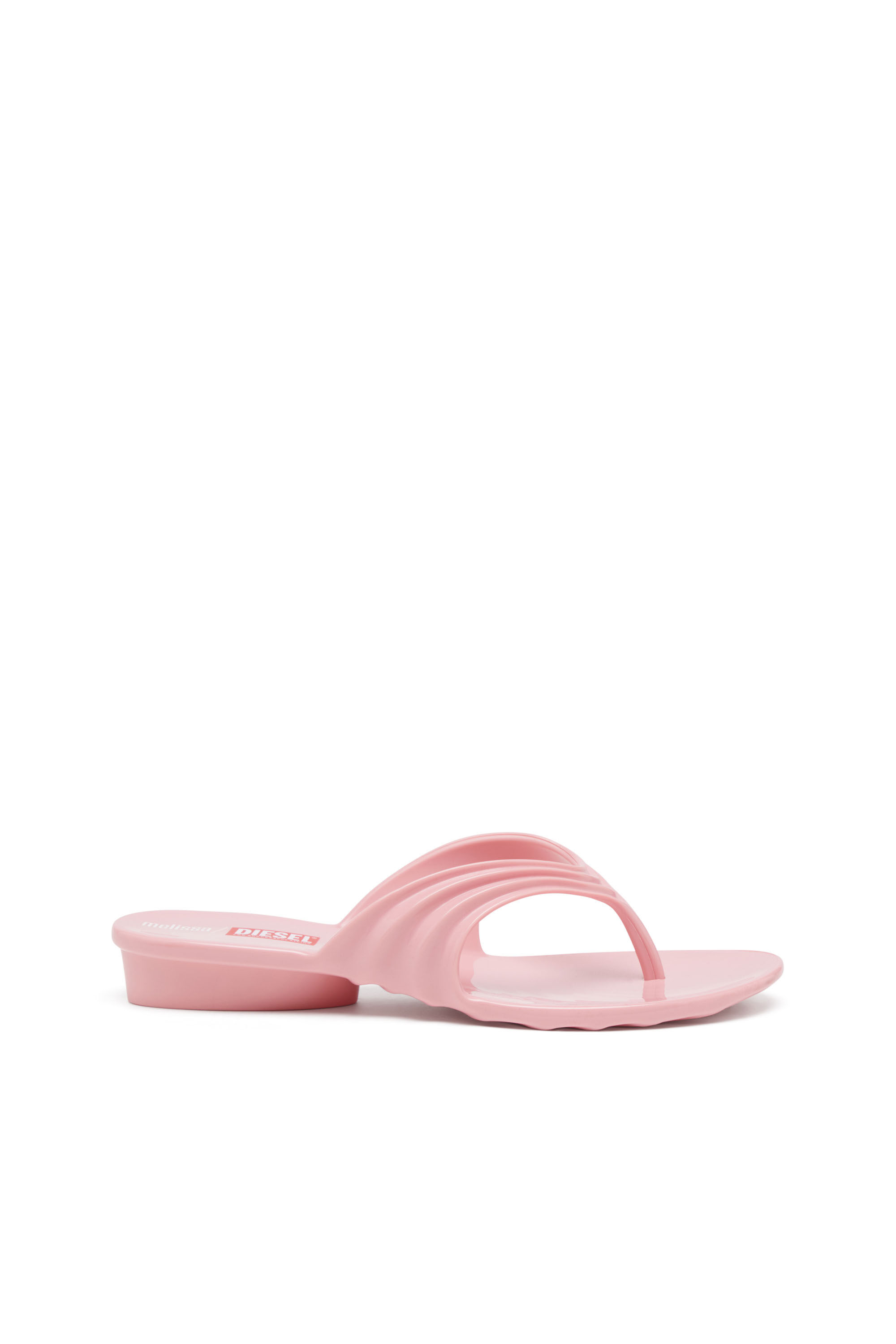 Women's Sculptural flip-flops in Melflex® | Pink | Diesel