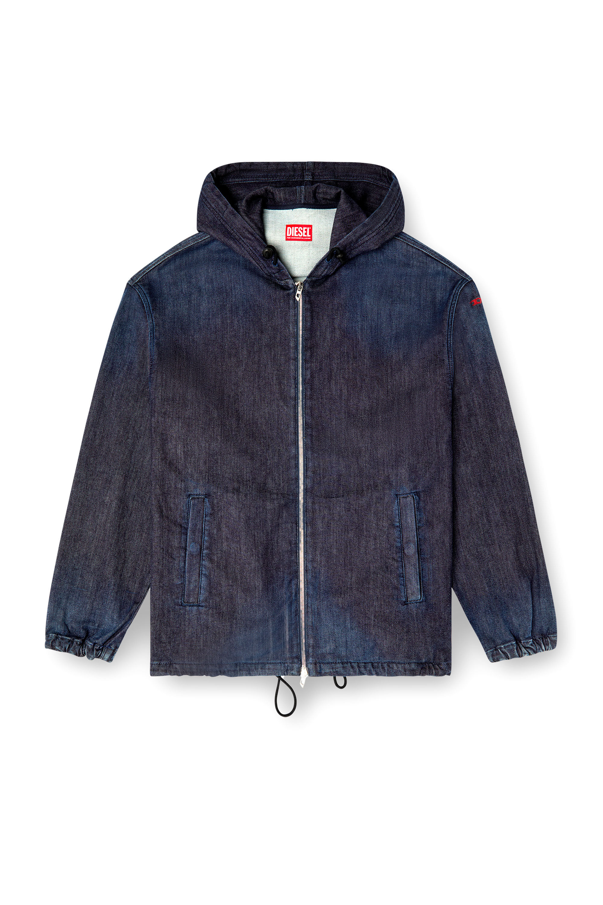 Diesel - D-WYNNY JOGG, Giacca JoggJeans con cappuccio Uomo in Blu - 2