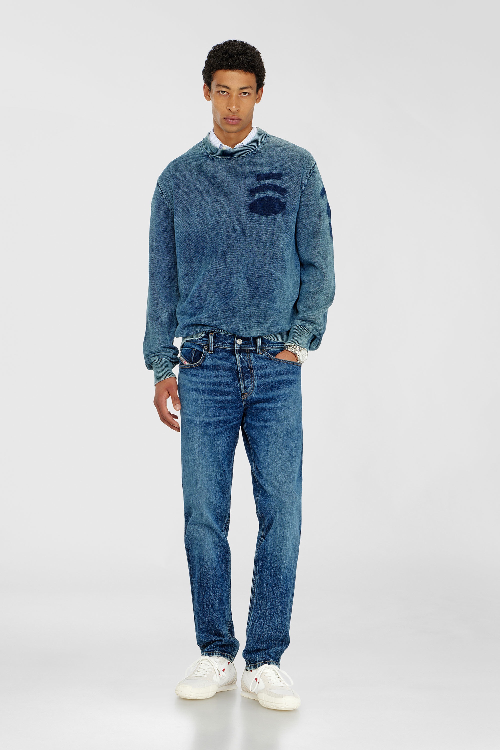 Diesel - Regular Jeans 2023 D-Finitive 0KBBQ Uomo, Blu Scuro - Image 1
