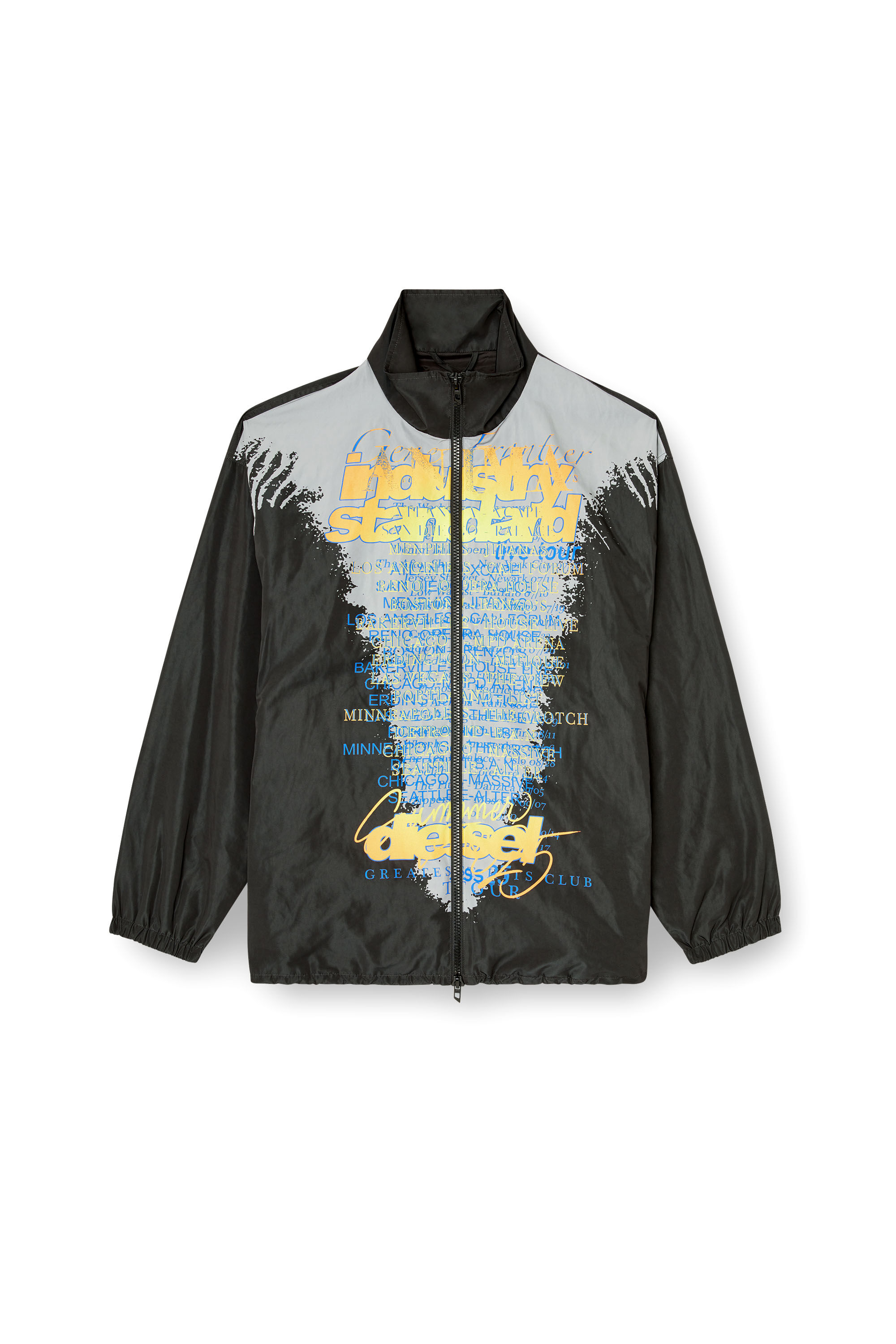 Diesel - J-ERIK, Giacca leggera con stampa DJ Unisex in Nero - 2