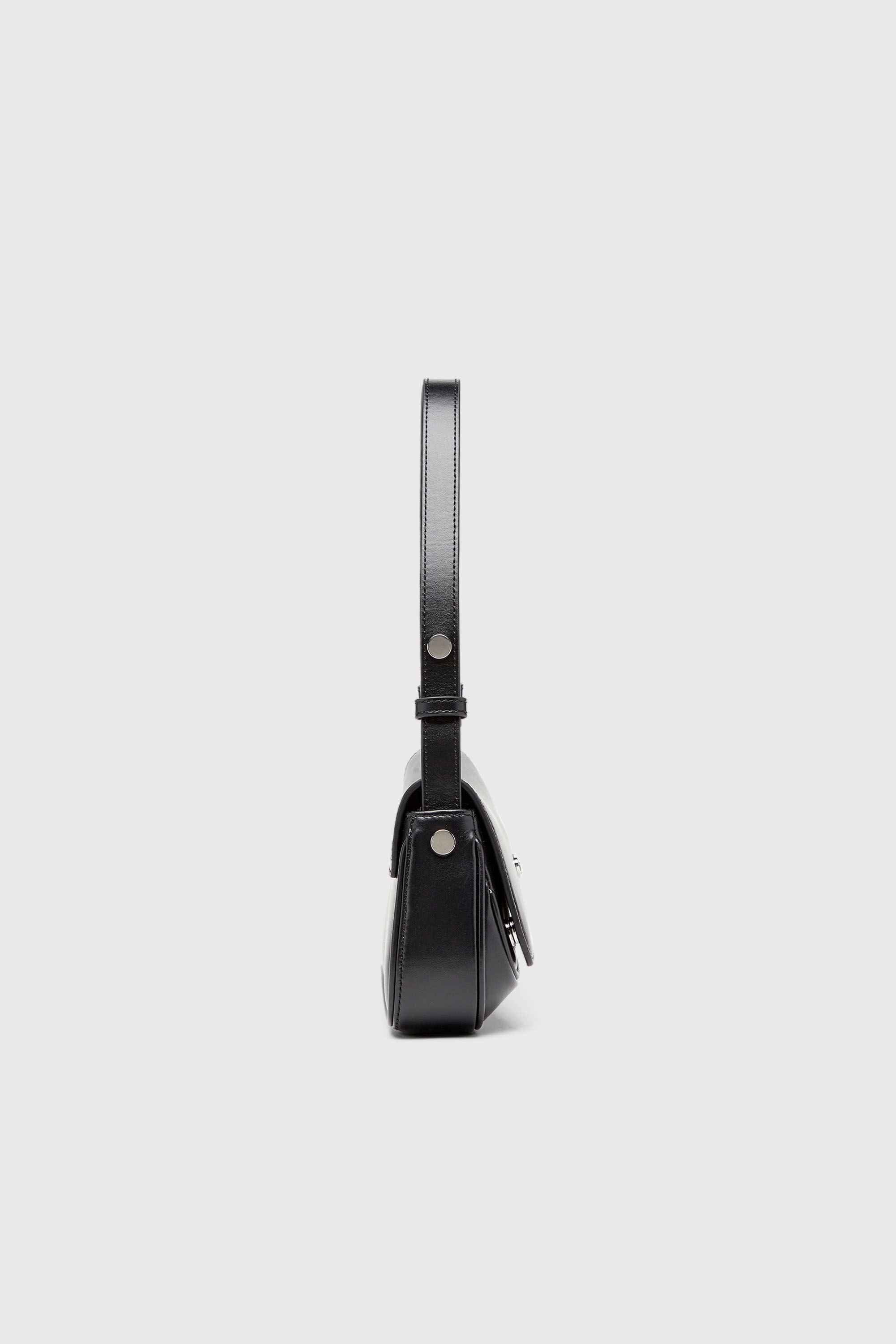 Diesel - PLAY CLUTCH, Play-Borsa a spalla in pelle semilucida Donna in Nero - 5