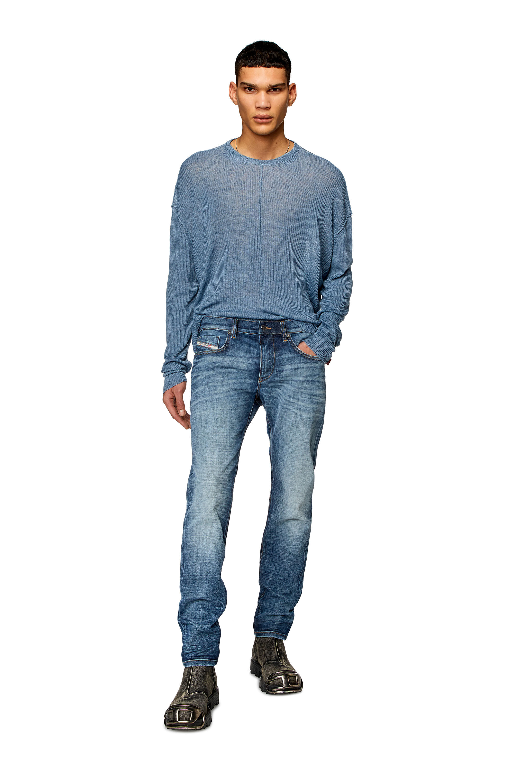 Diesel - Slim Jeans 2019 D-Strukt 0DQAE, Blu medio - Image 1