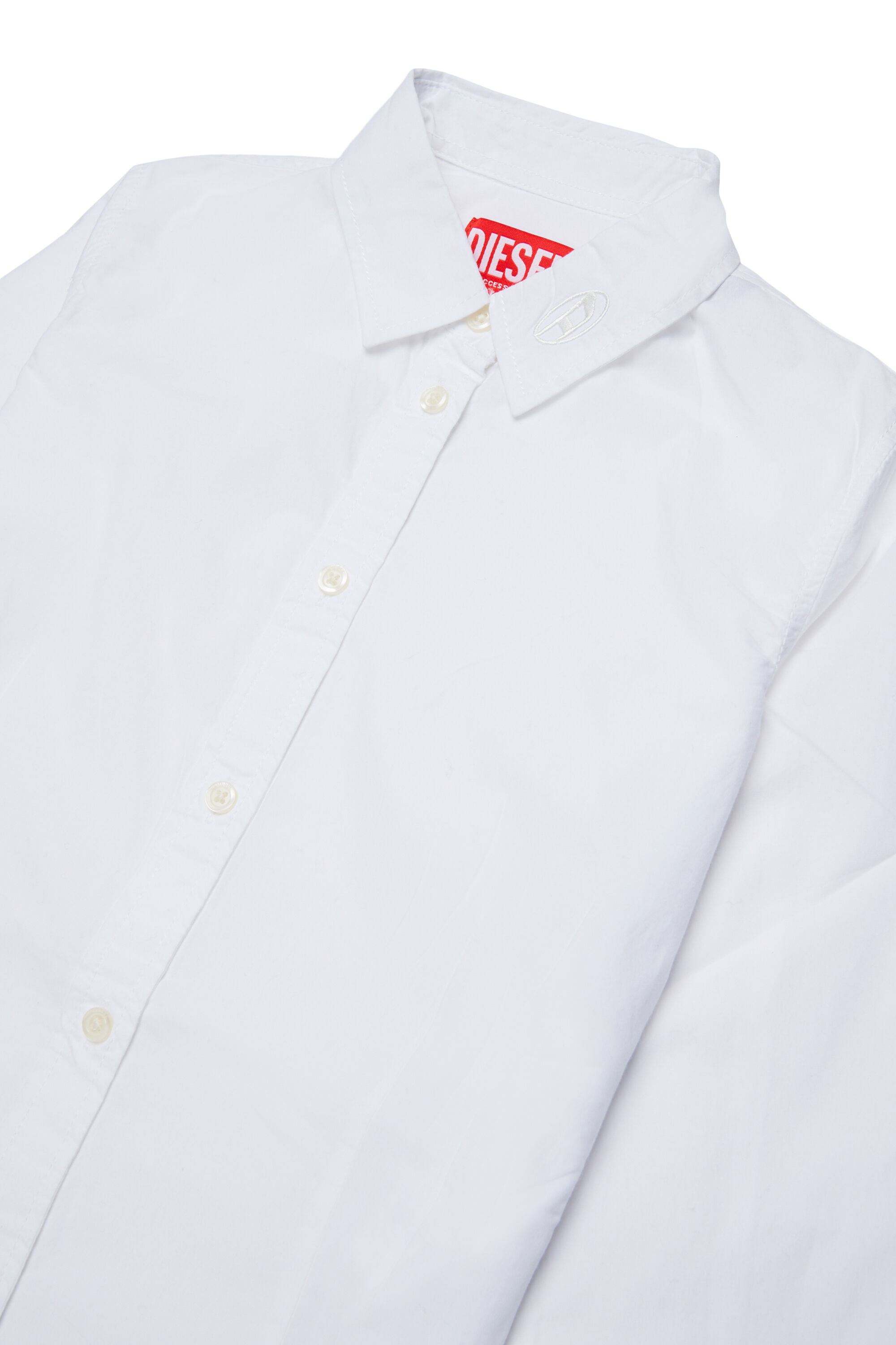 Diesel - CLAIRE, Camicia in cotone con collo Oval D Donna in Bianco - 3