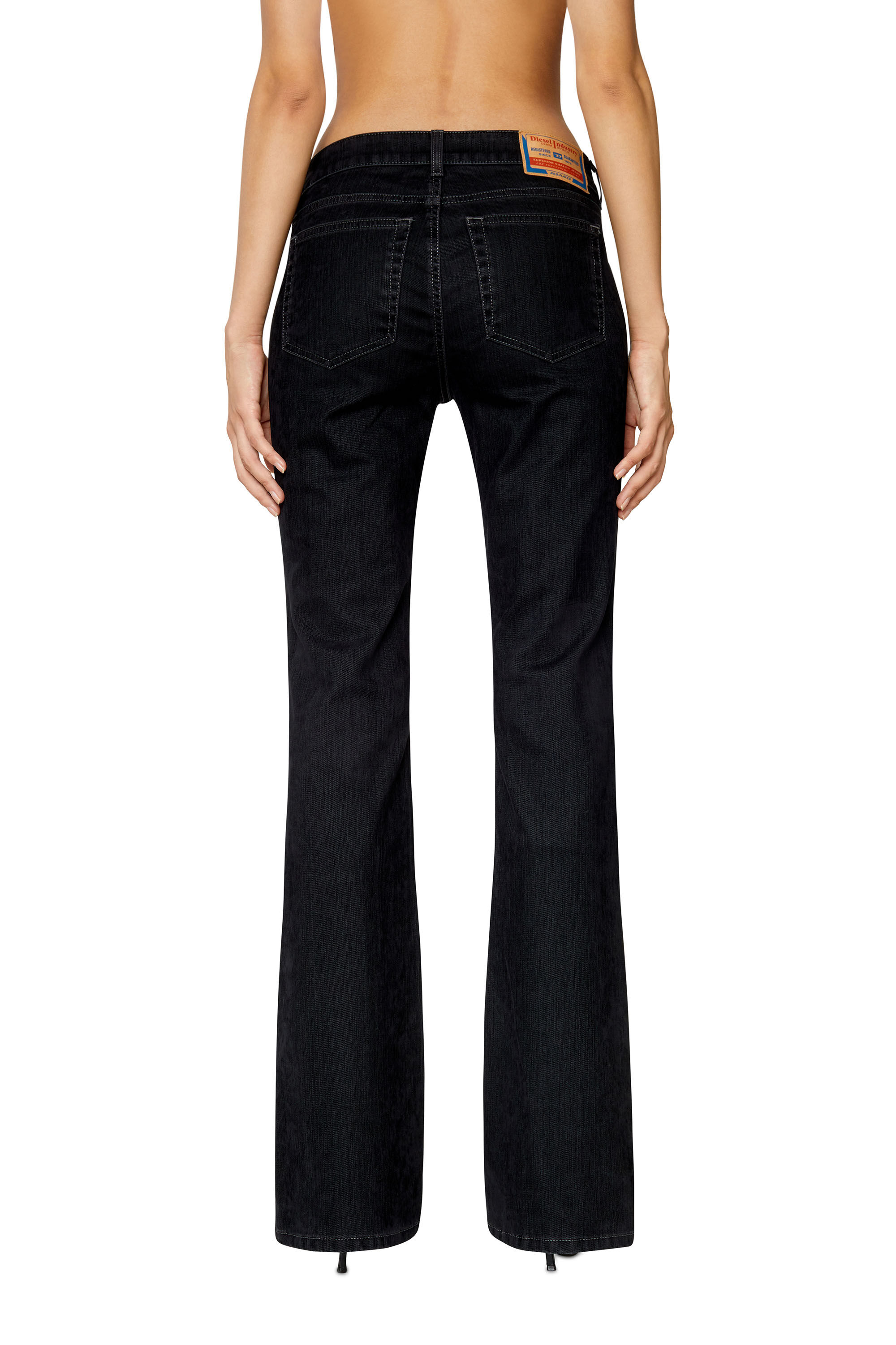 Diesel - 1969 D-EBBEY 0IHAO Bootcut and Flare Jeans, Nero/Grigio scuro - Image 4