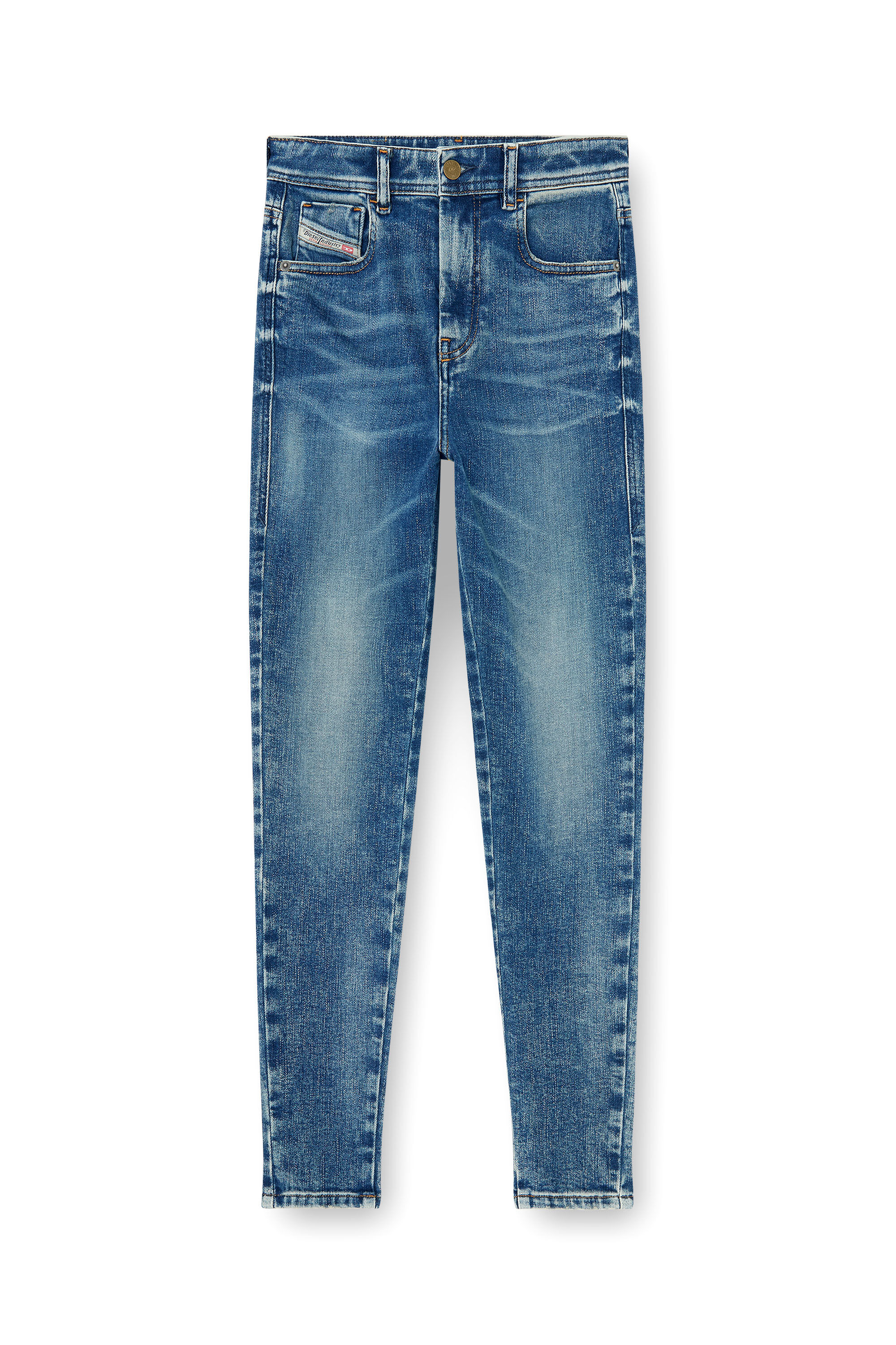Diesel - Skinny Jeans 1984 Slandy-High 09P72 Donna, Blu medio - Image 6