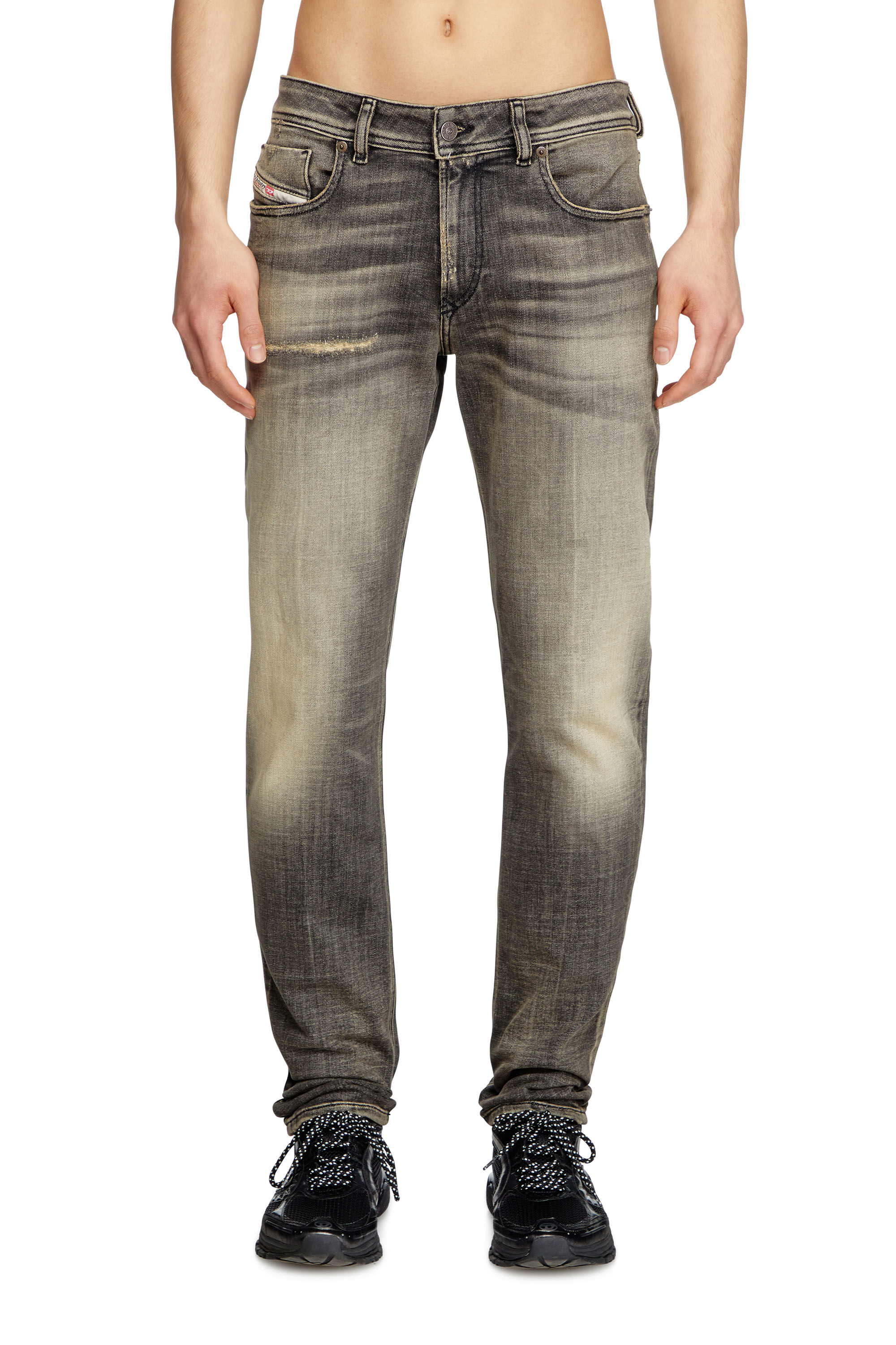 Diesel - Skinny Jeans 1979 Sleenker 09K54 Uomo, Nero/Grigio scuro - Image 3