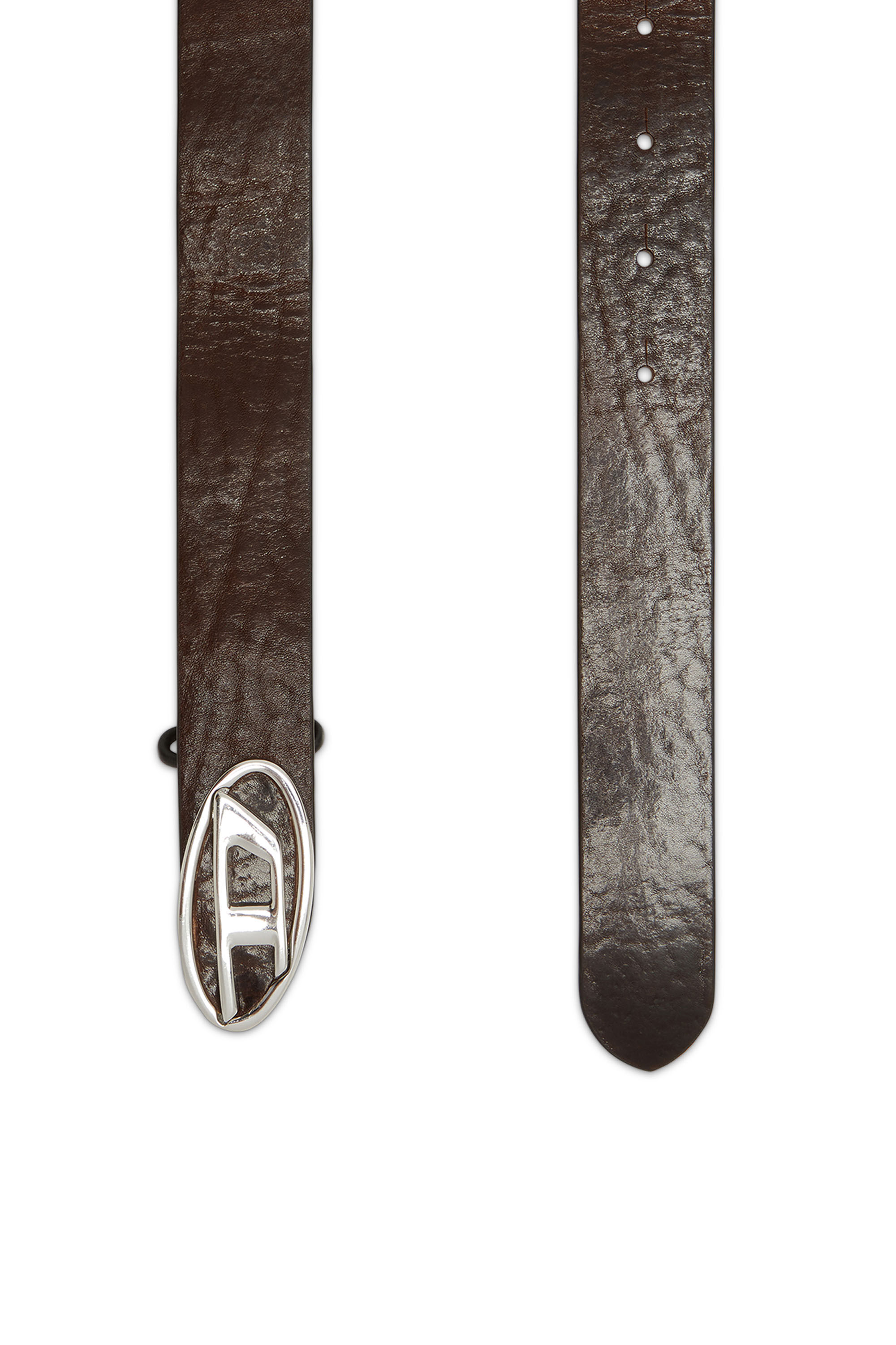 Cintura 2.9 cm in pelle con Oval D | Diesel