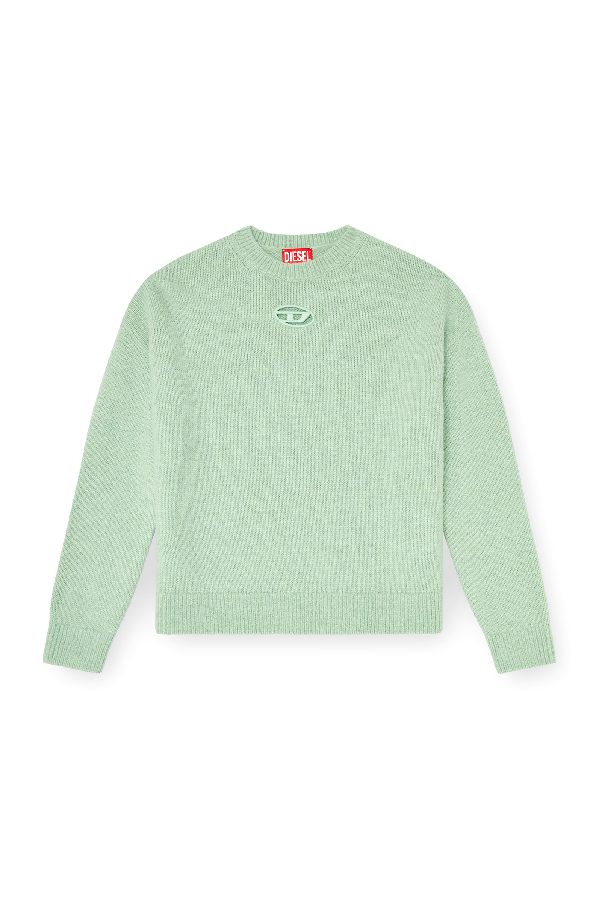 Diesel - M-AREETA, Maglia in misto lana e alpaca Donna in Verde - 2