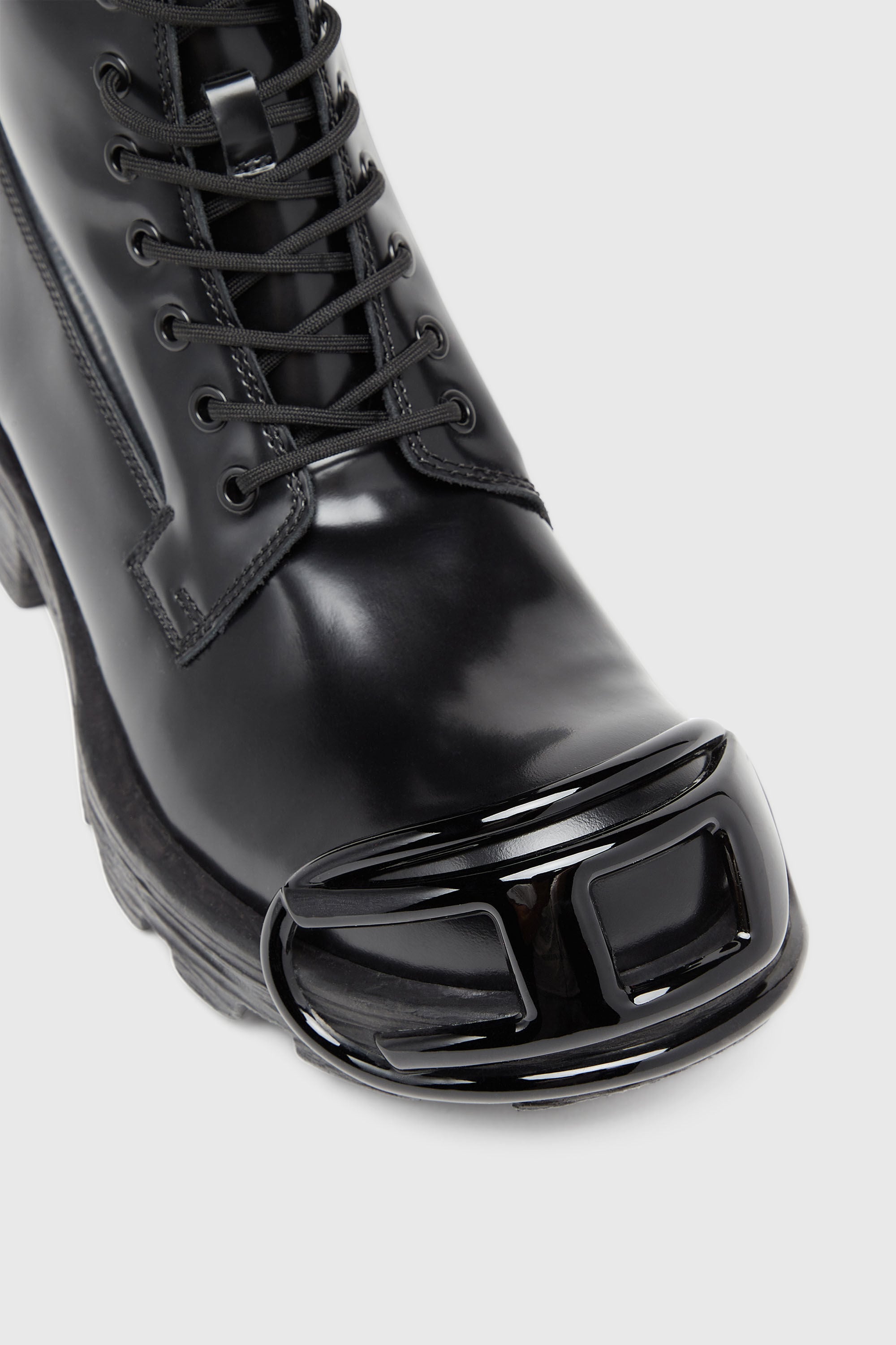 Diesel - D-HAMMER BT D, D-Hammer-Stivali in pelle con puntale oval D Uomo in Nero - 4