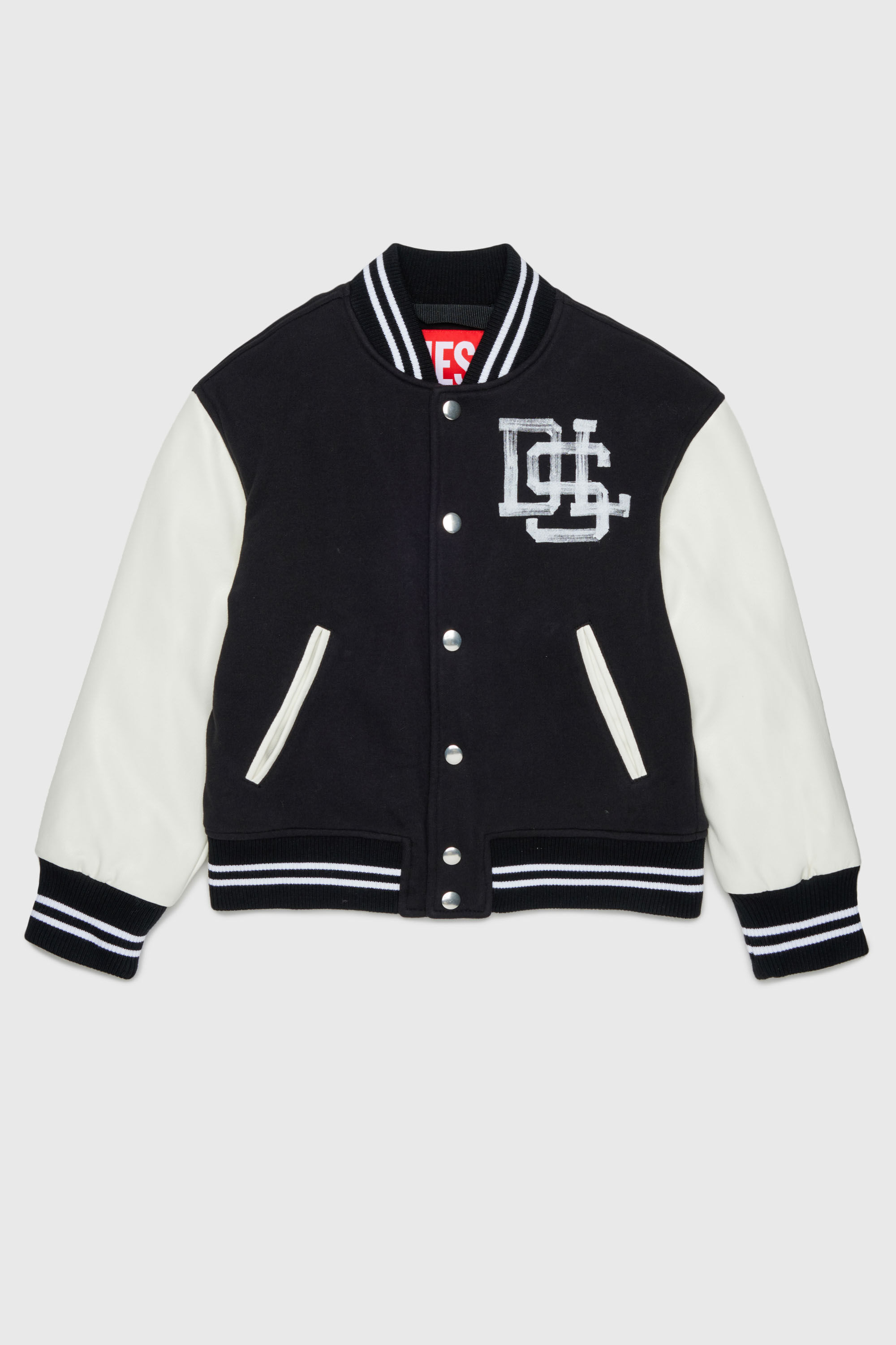 Diesel - JBAND, Giacca varsity colour-block Uomo in Nero - 1
