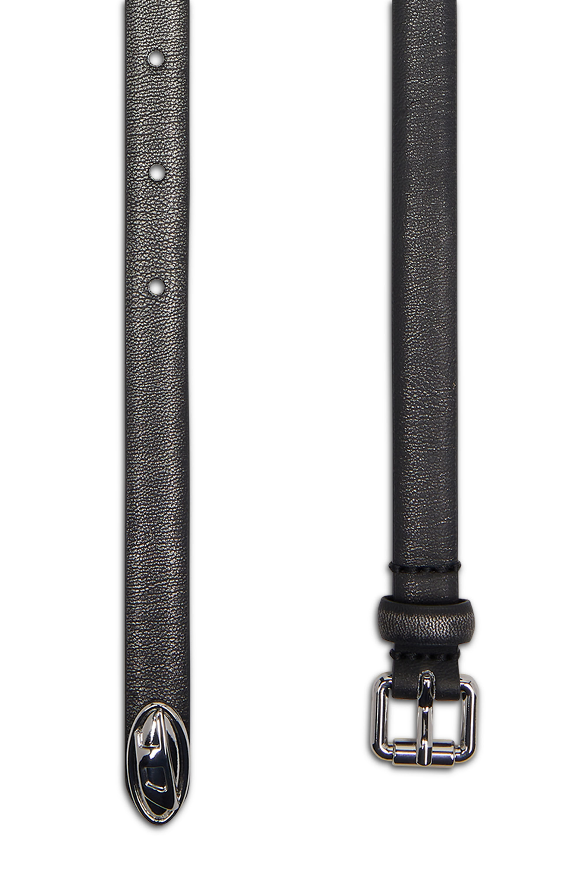 Diesel - B-DD-TIP, Cintura 1.4cm con fibbia sottile Donna in Nero - 2
