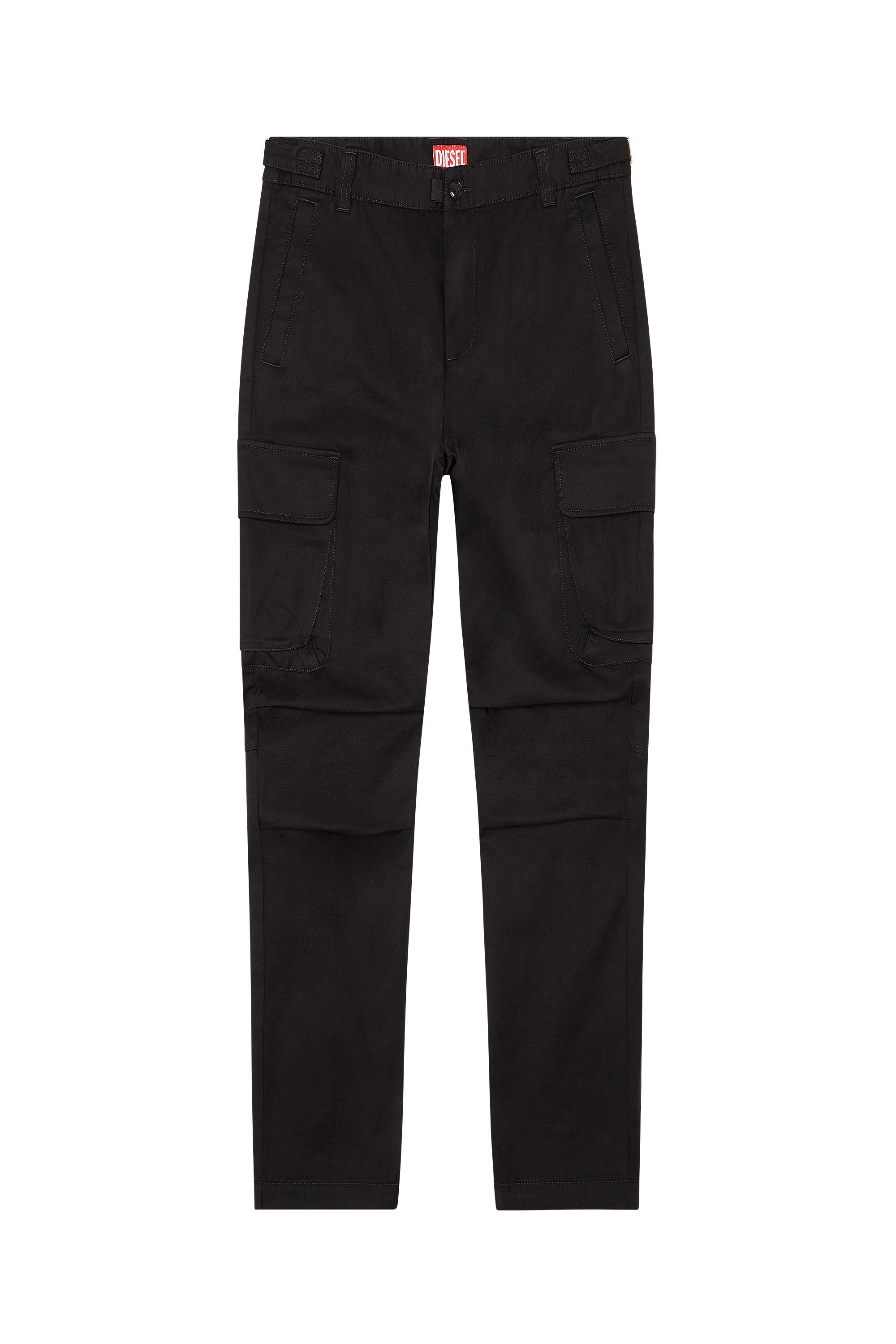 Diesel - P-ARGYM, Man Twill cargo pants in organic cotton in Black - Image 2